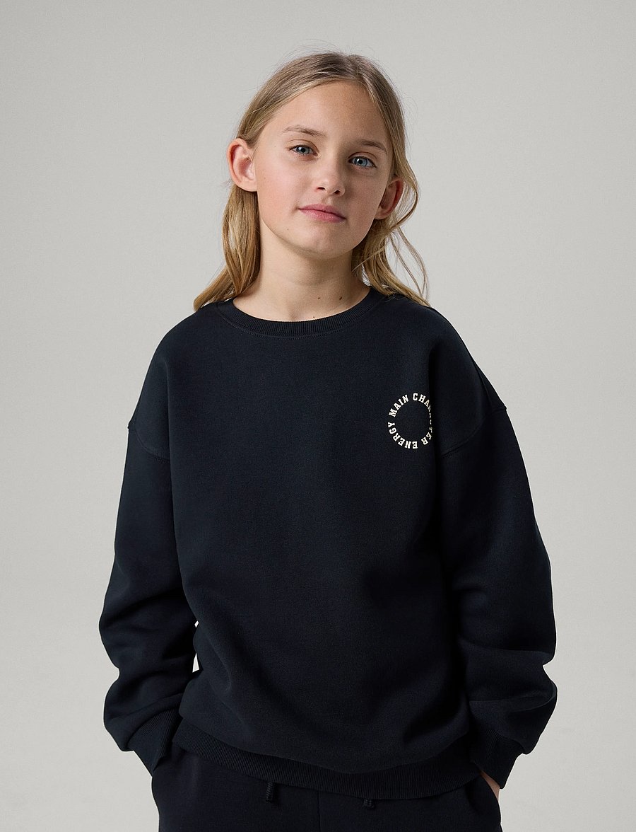 name it - NKFRIA LS RLX SWEAT BRU NOOS - sweatshirts - black - 4
