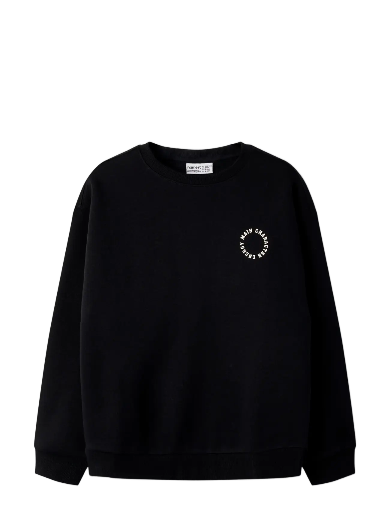 name it - NKFRIA LS RLX SWEAT BRU NOOS - sweatshirts - black - 2