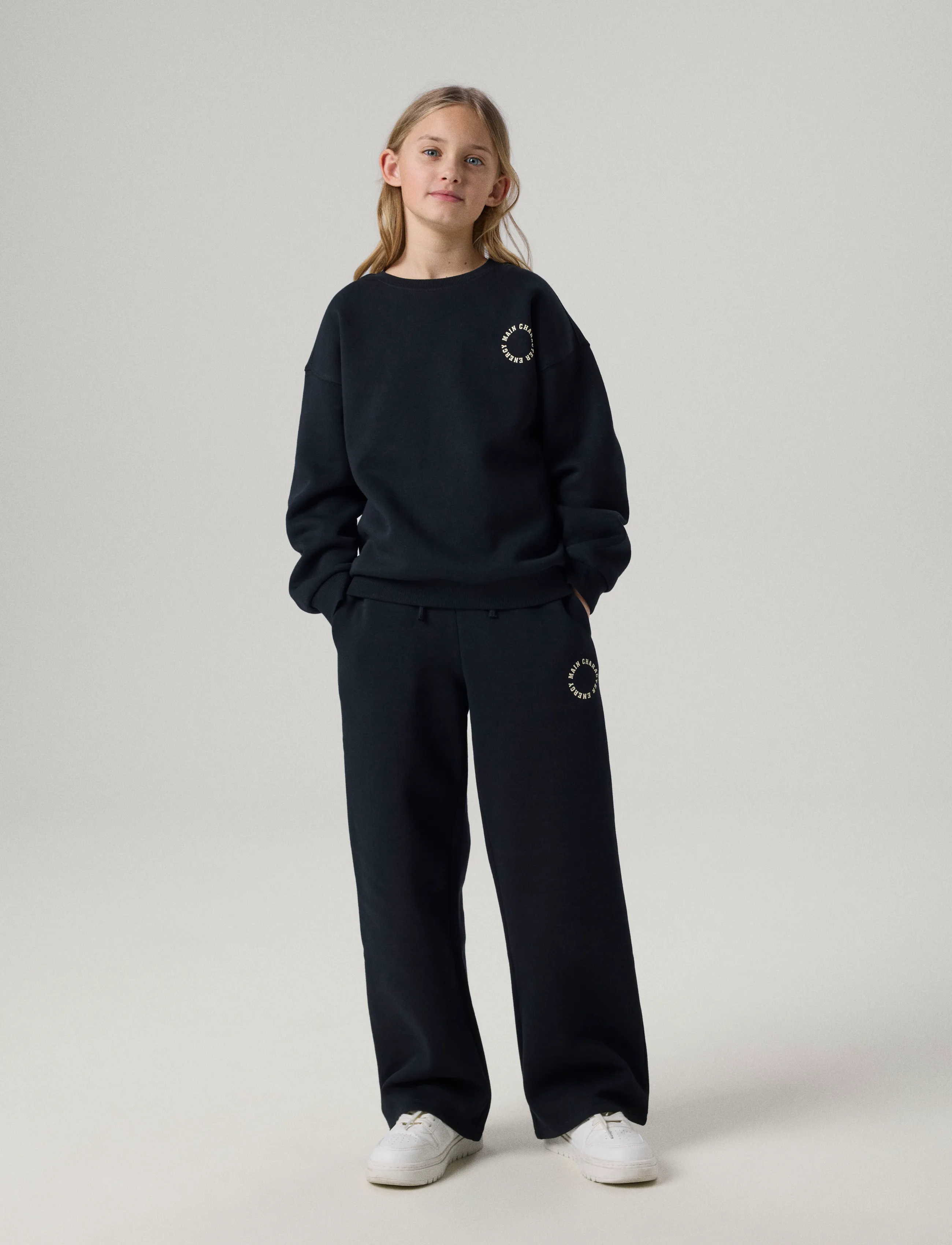 name it - NKFRIA WIDE SWEAT PANT BRU NOOS - dressipüksid - black - 3