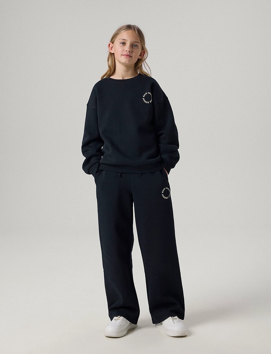 name it - NKFRIA WIDE SWEAT PANT BRU NOOS - jogginghosen - black - 3