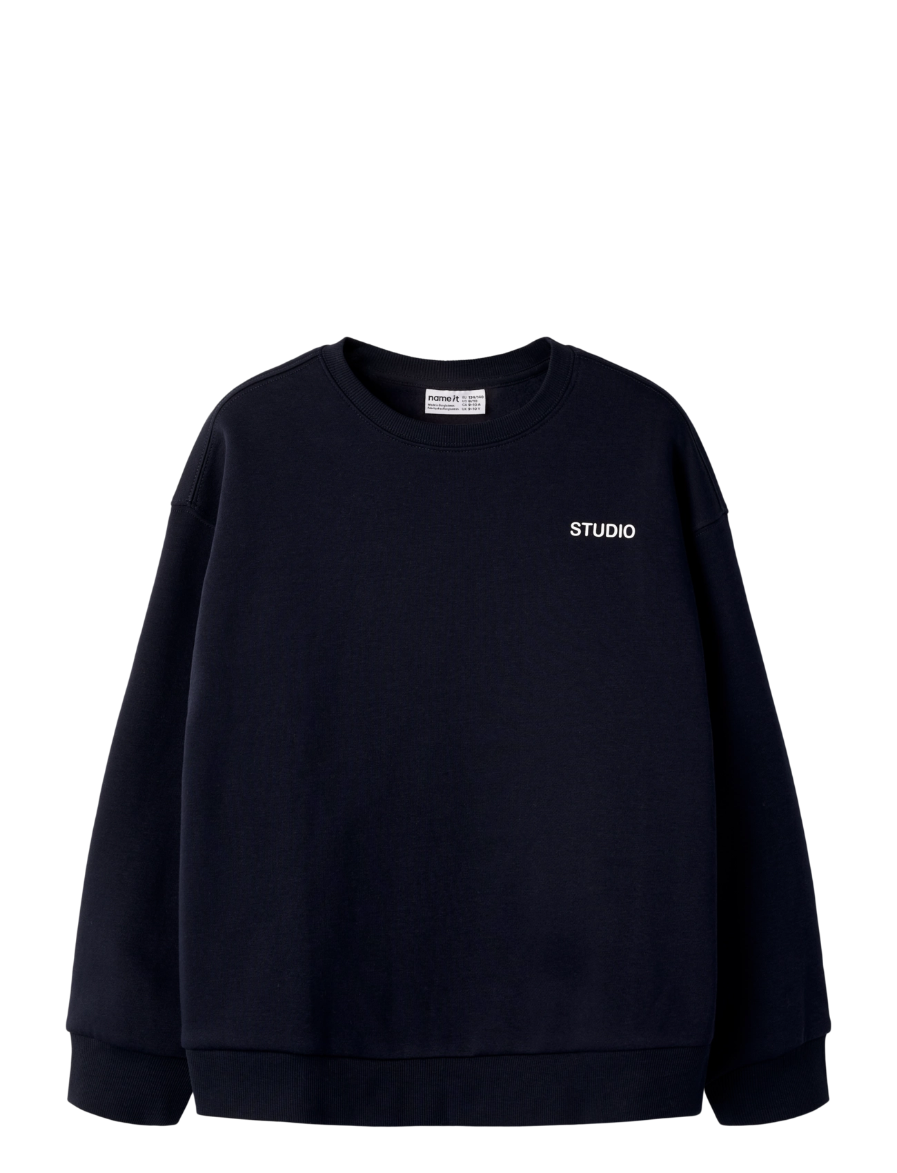 name it NKMRIO LS RLX SWEAT BRU NOOS - Tagasi kooli - DARK SAPPHIRE / navy