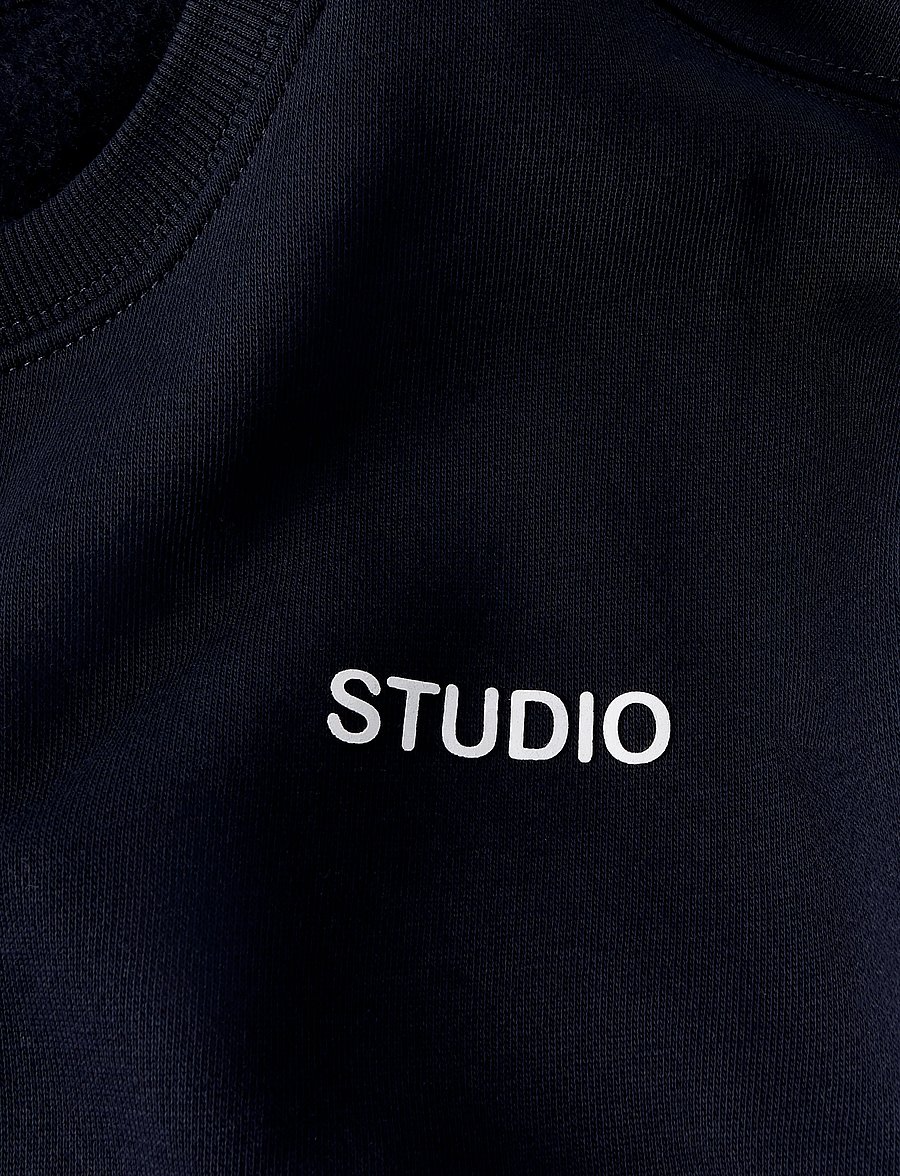 name it - NKMRIO LS RLX SWEAT BRU NOOS - dressipluusid - dark sapphire - 5