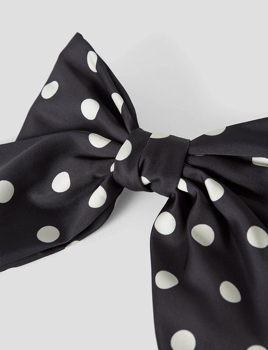 name it - NKFNOLINA HAIRBOW - juukseklambrid - black - 3