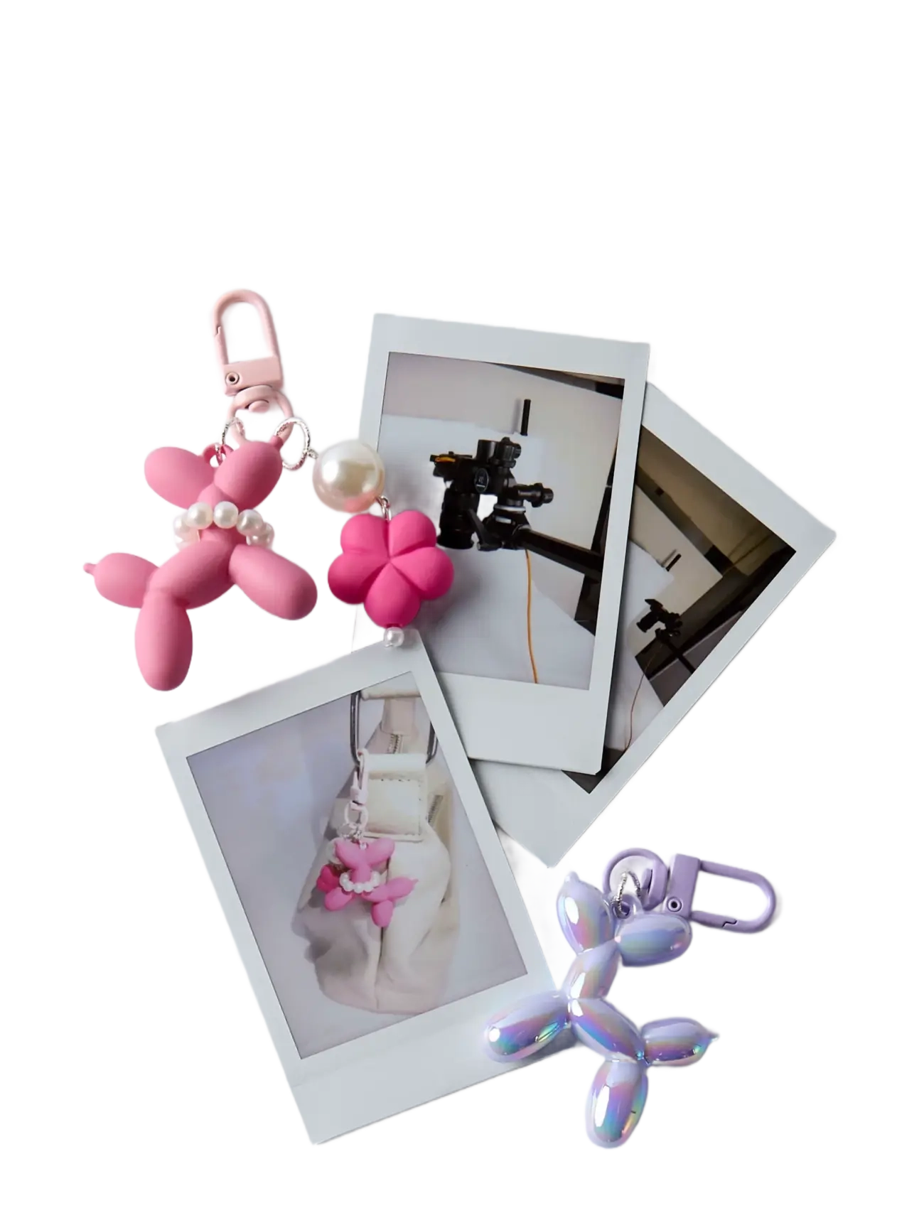 name it - NKFNOLA BAG CHARM - schlüsselanhänger - begonia pink - 1