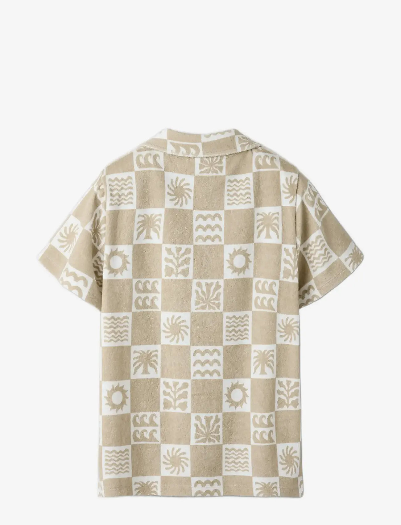 name it - NKMHERWIN SS TERRY SHIRT - short-sleeved shirts - humus - 1