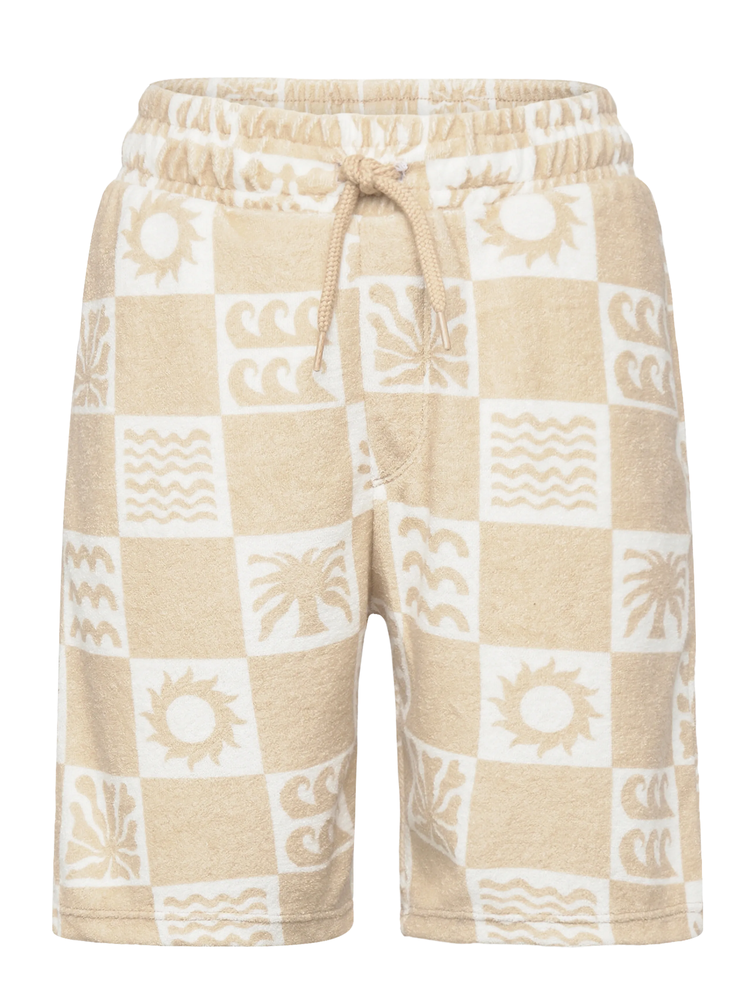 name it NKMHERWIN TERRY SHORTS - Kids 98-134 - HUMUS / beige