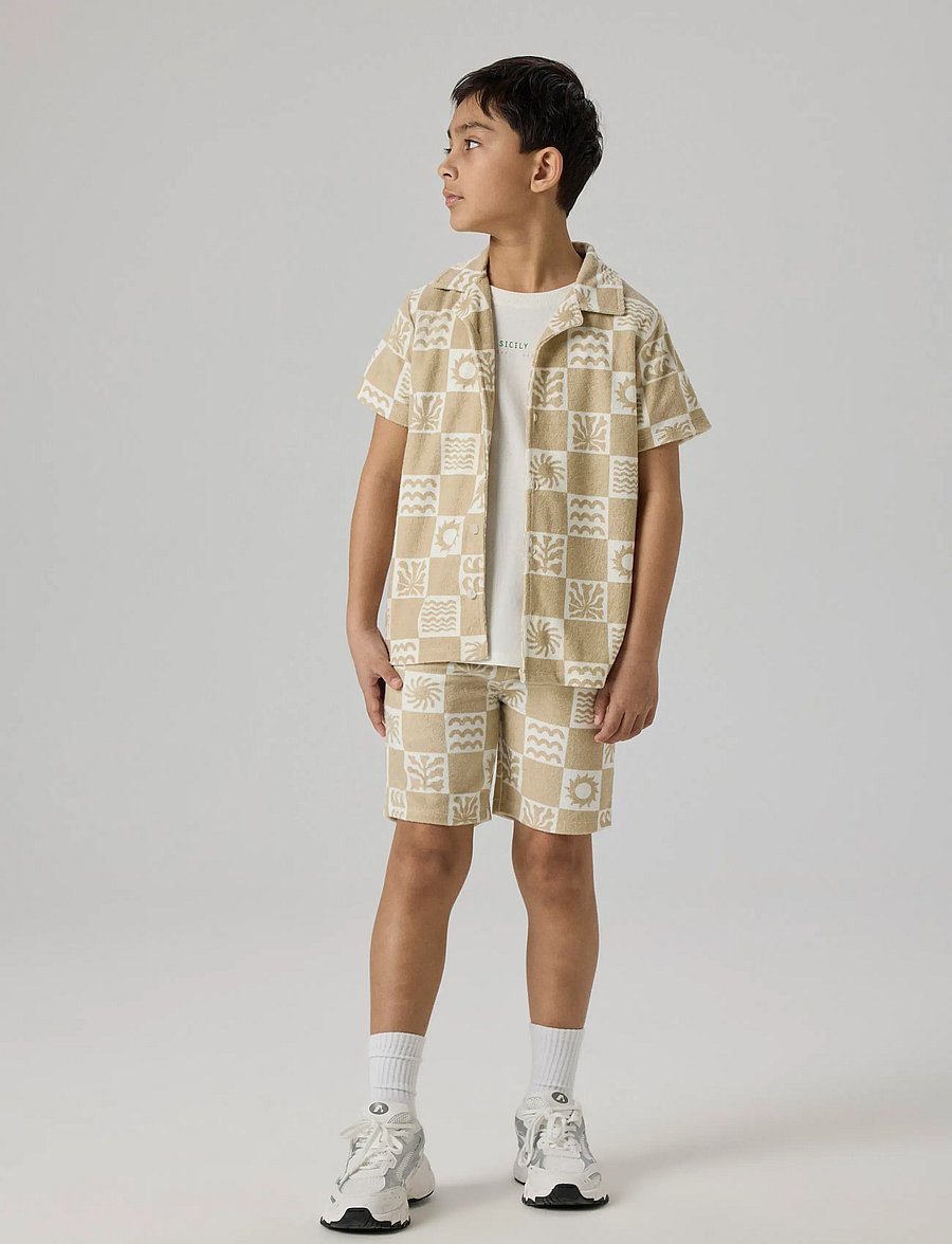 name it - NKMHERWIN TERRY SHORTS - casual shorts - humus - 2