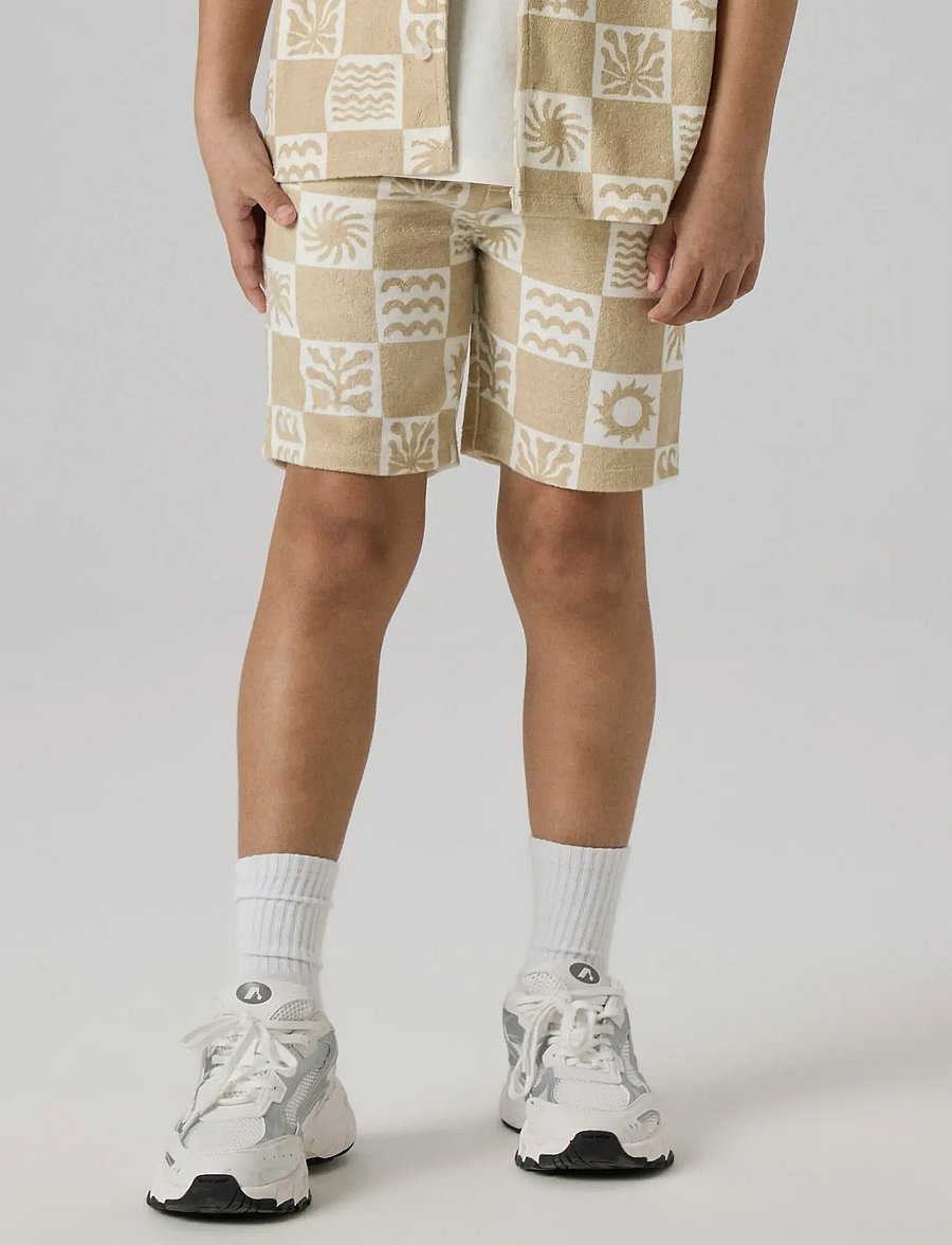 name it - NKMHERWIN TERRY SHORTS - casual shorts - humus - 3