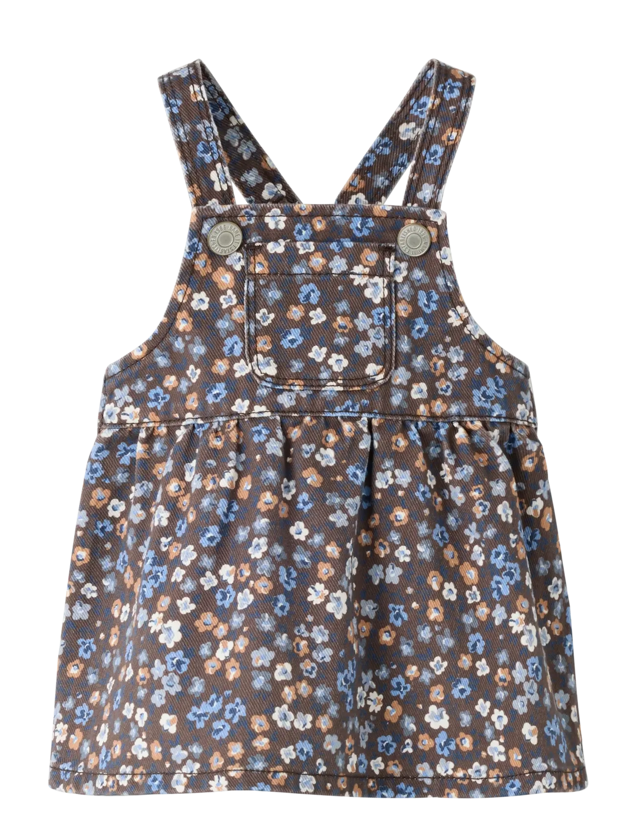 name it NBFTRINE TWI AOP BIBSKIRT 5507-TD - Overallkjoler - SHOPPING BAG / brown