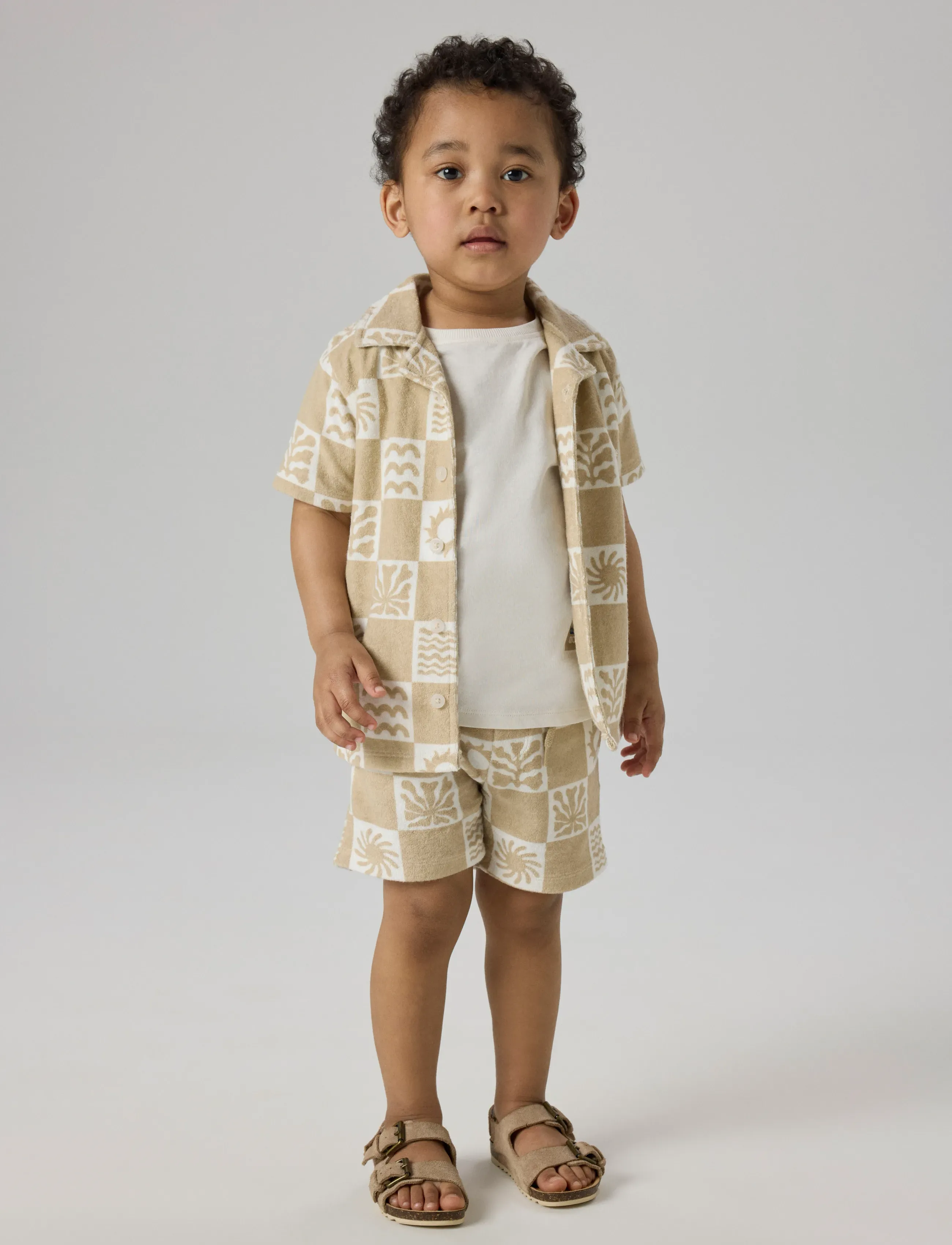 name it - NMMHERWIN SS TERRY SHIRT - skjorter - humus - 2