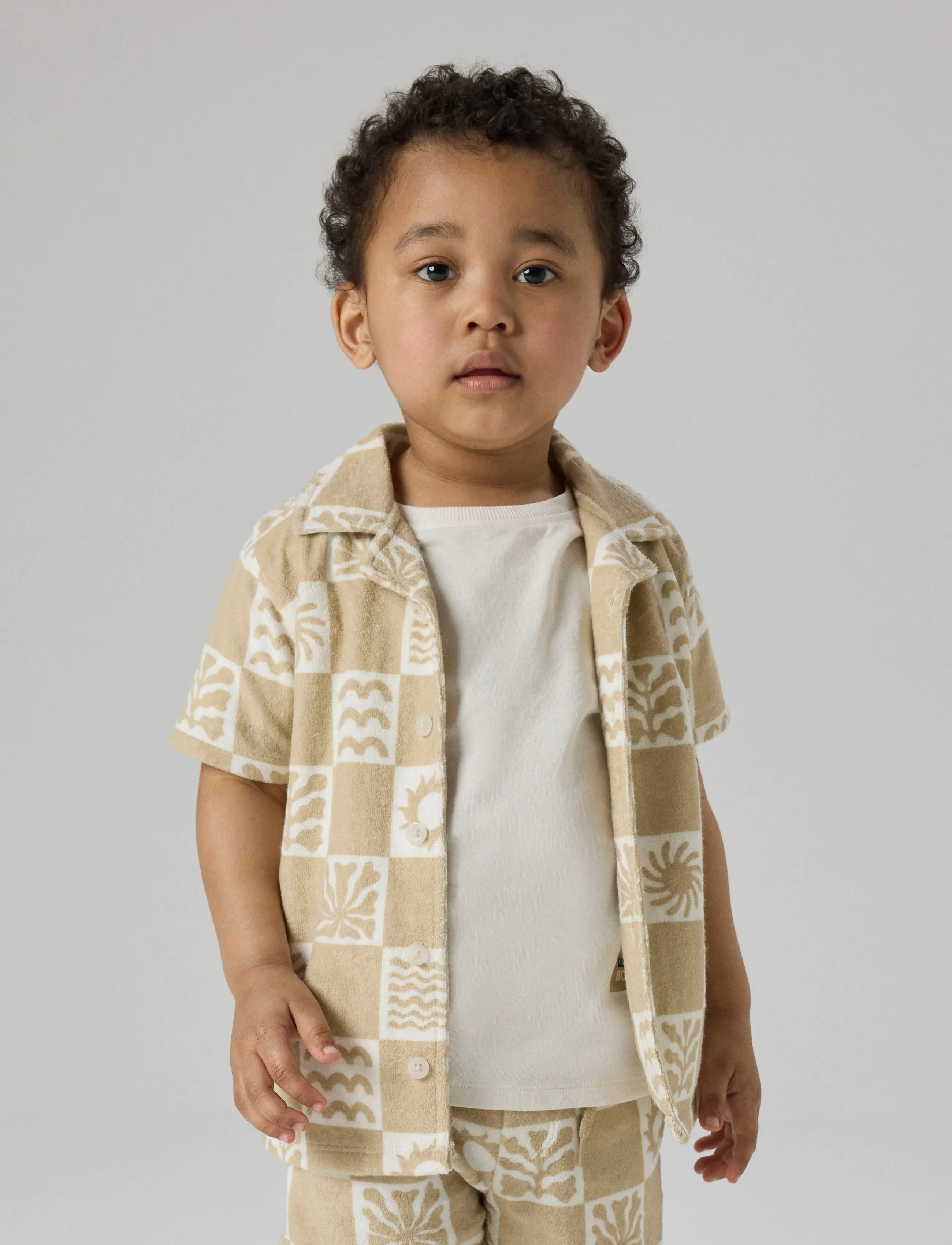 name it - NMMHERWIN SS TERRY SHIRT - skjorter - humus - 3
