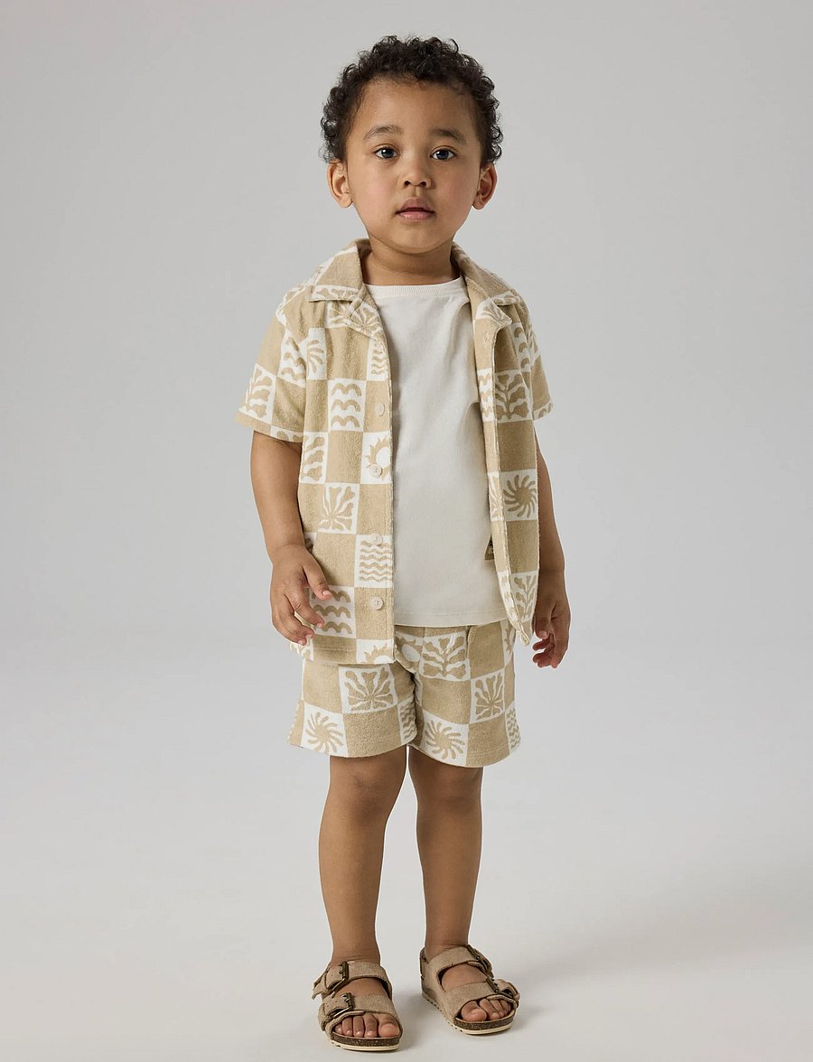 name it - NMMHERWIN TERRY SHORTS - mjukisshorts - humus - 2