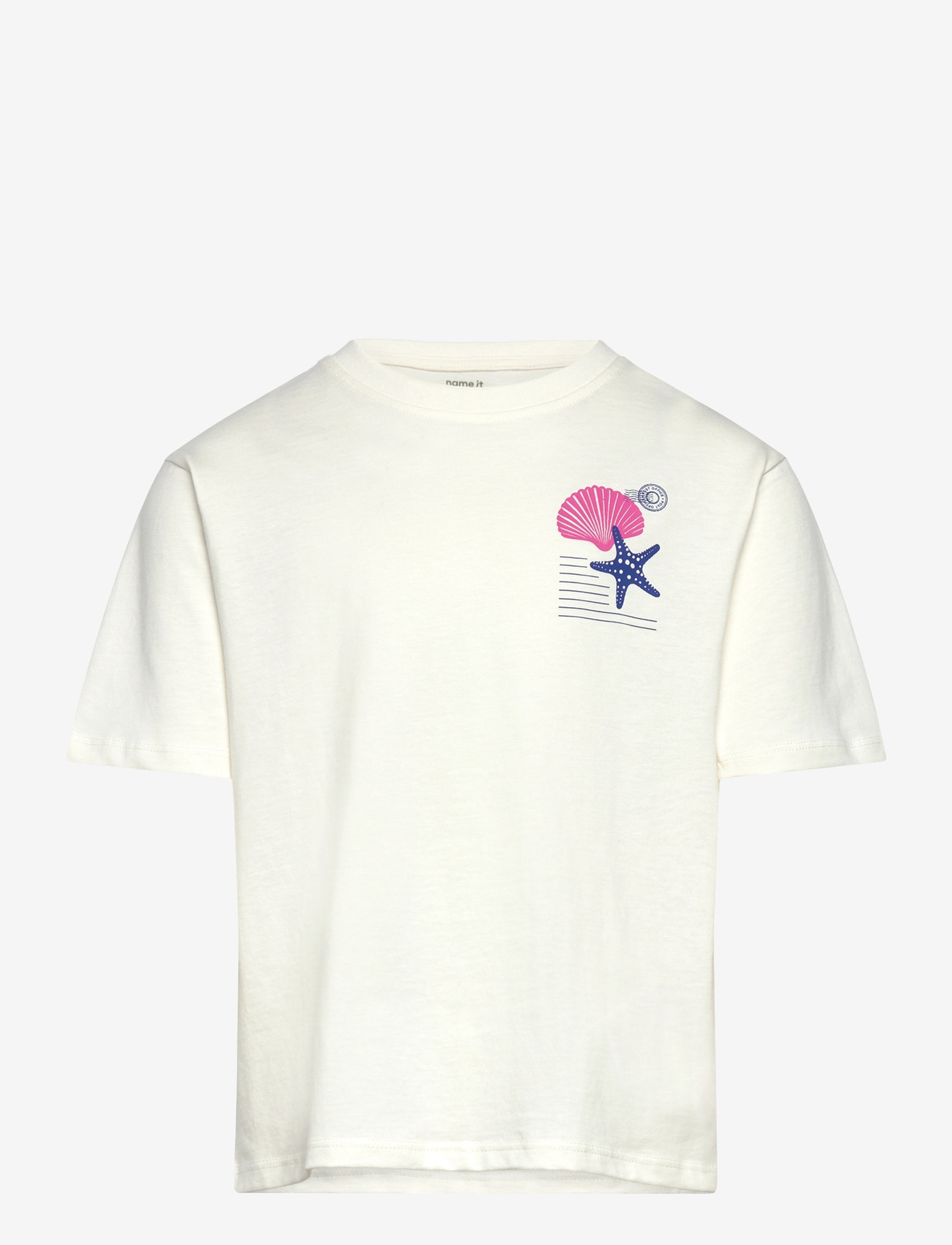 name it - NKFHENNIE SS NREG TOP BOX - kortärmade t-shirts - cloud dancer - 1