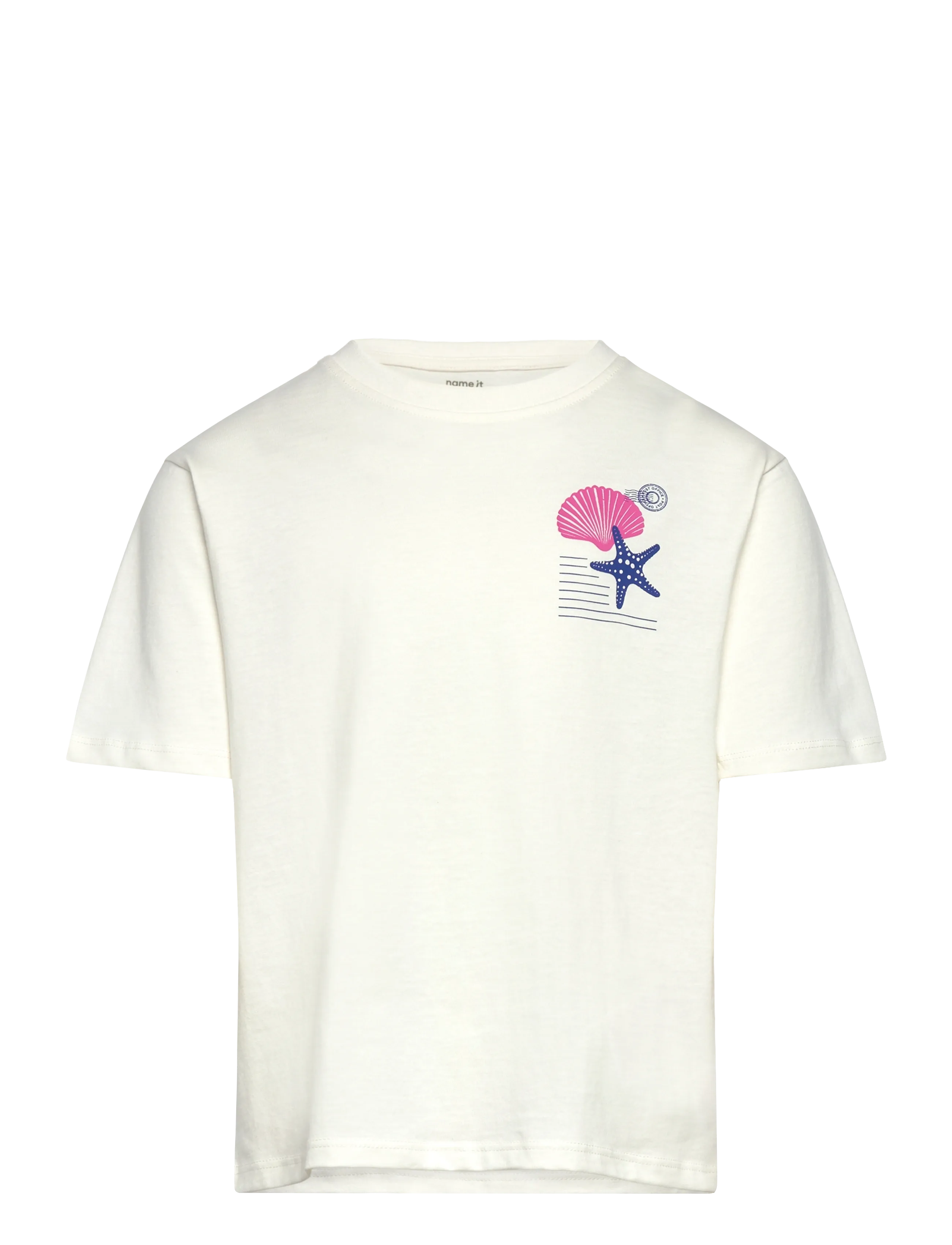 name it NKFHENNIE SS NREG TOP BOX - Kids 98-134 - CLOUD DANCER / white