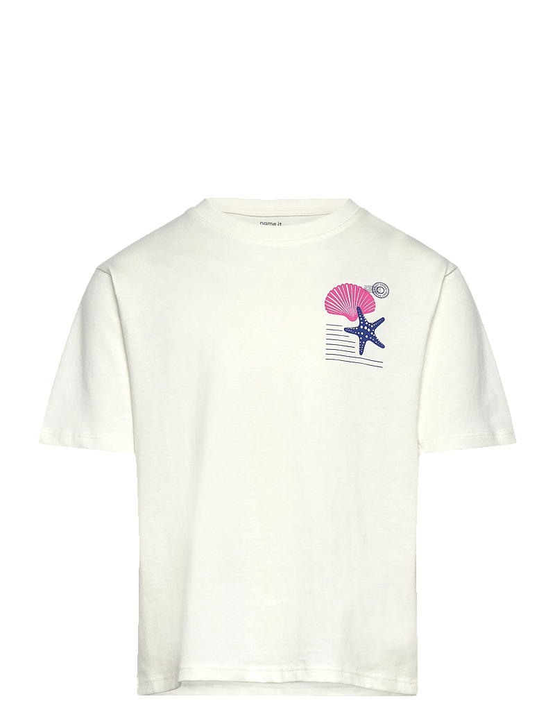 name it - NKFHENNIE SS NREG TOP BOX - kortärmade t-shirts - cloud dancer - 1