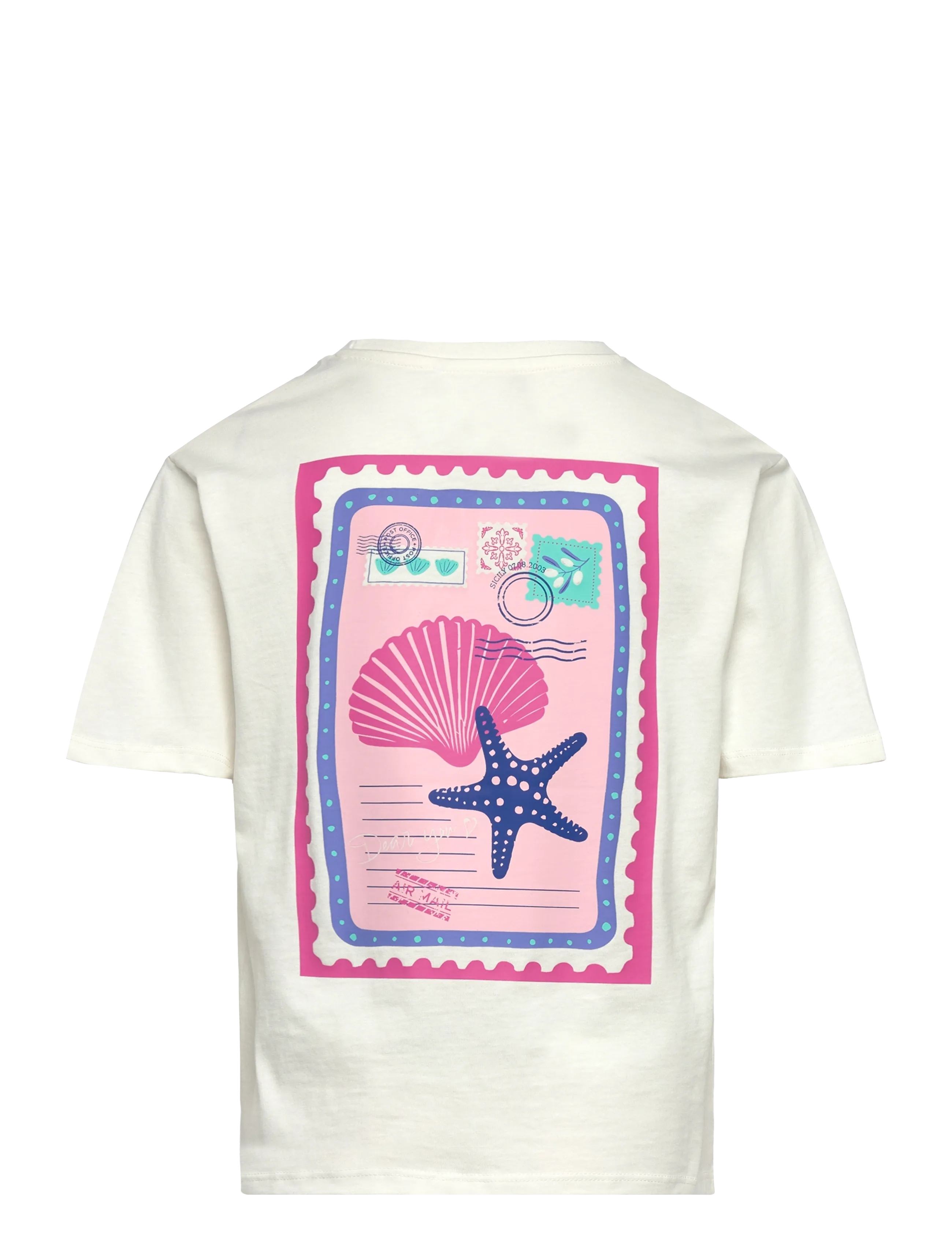 name it - NKFHENNIE SS NREG TOP BOX - kortærmede t-shirts - cloud dancer - 2