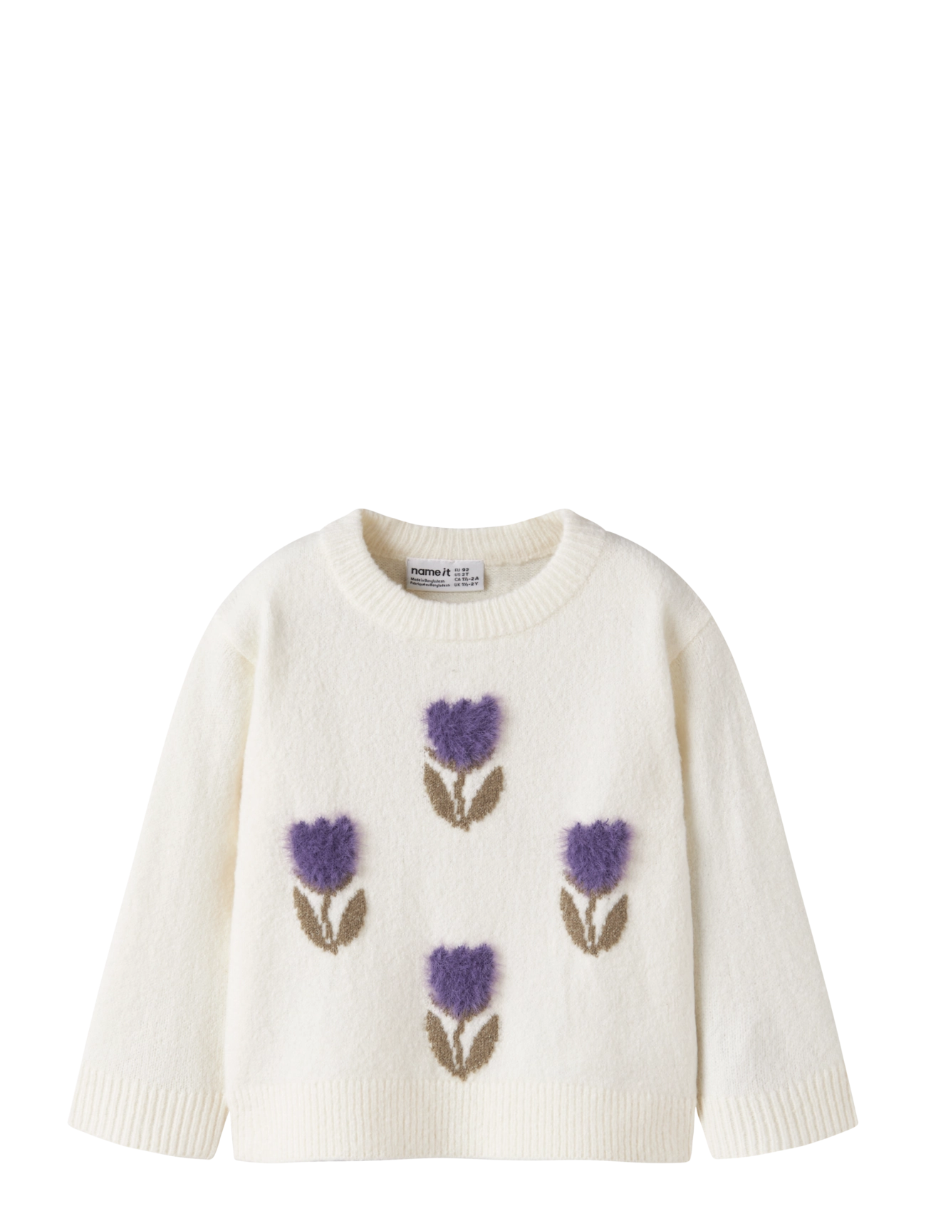 name it NMFOLGI LS KNIT - Oberteile - ANTIQUE WHITE / cream