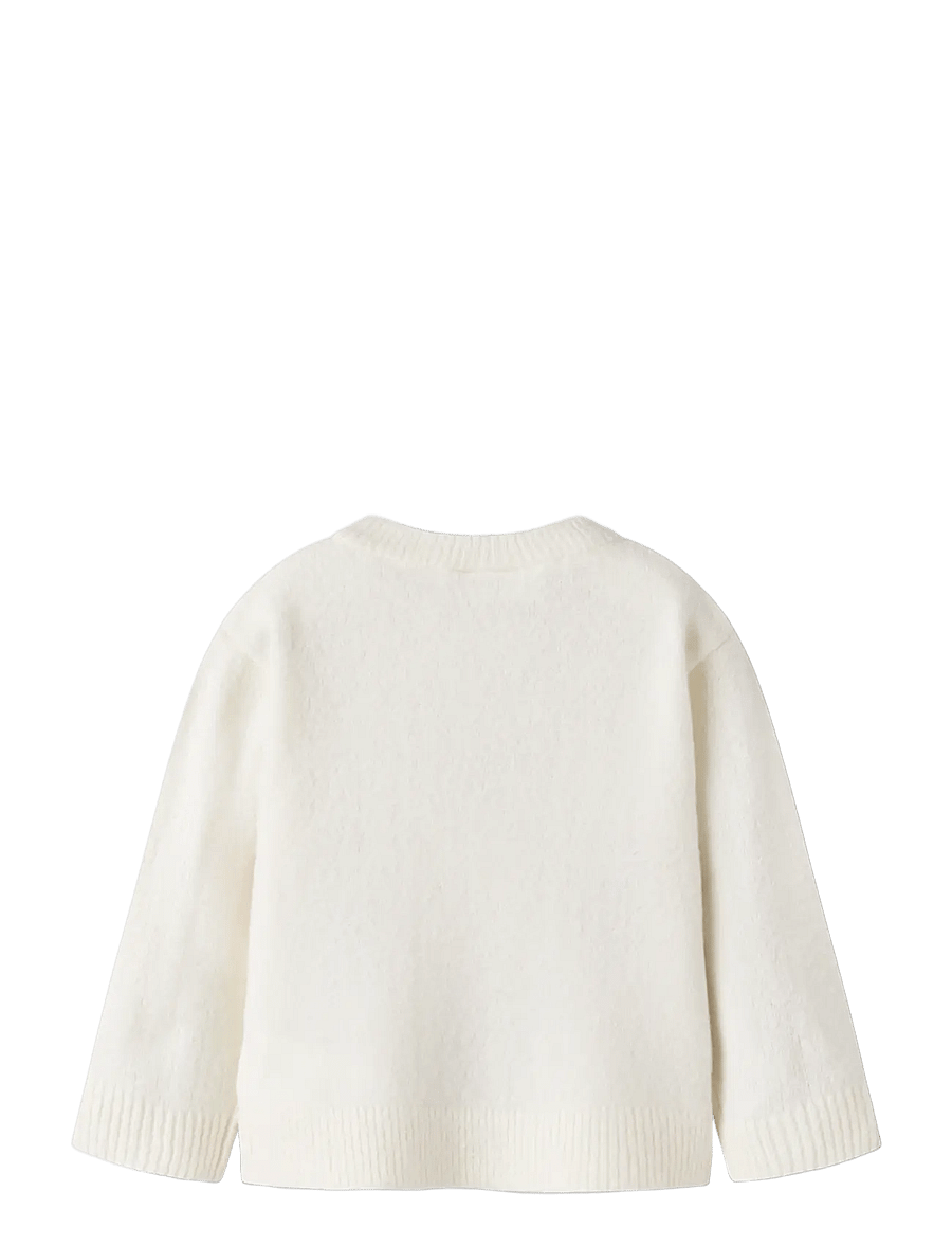 name it - NMFOLGI LS KNIT - antique white - 1