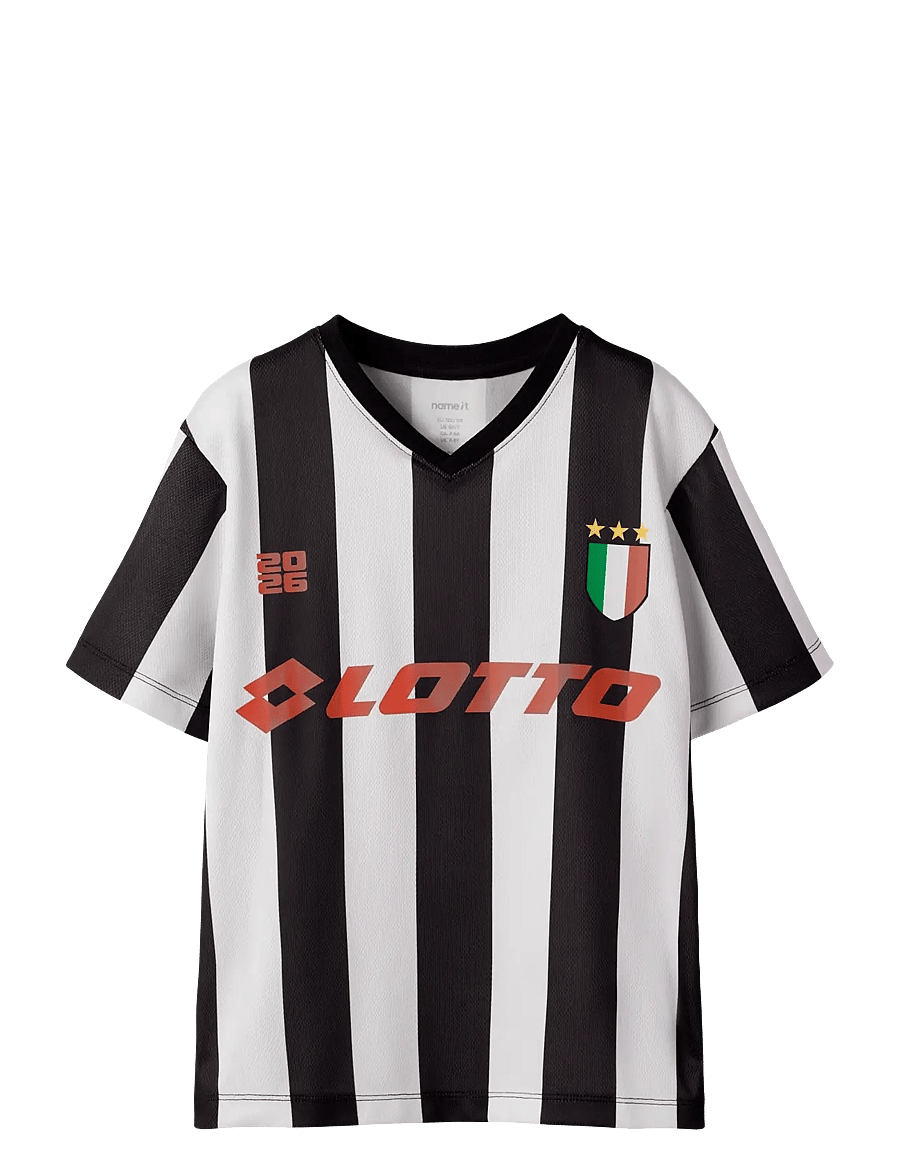 name it - NKNJUMB LOTTO SS NREG POLY TOP LNOOS VDE - sportstoppe - black - 0
