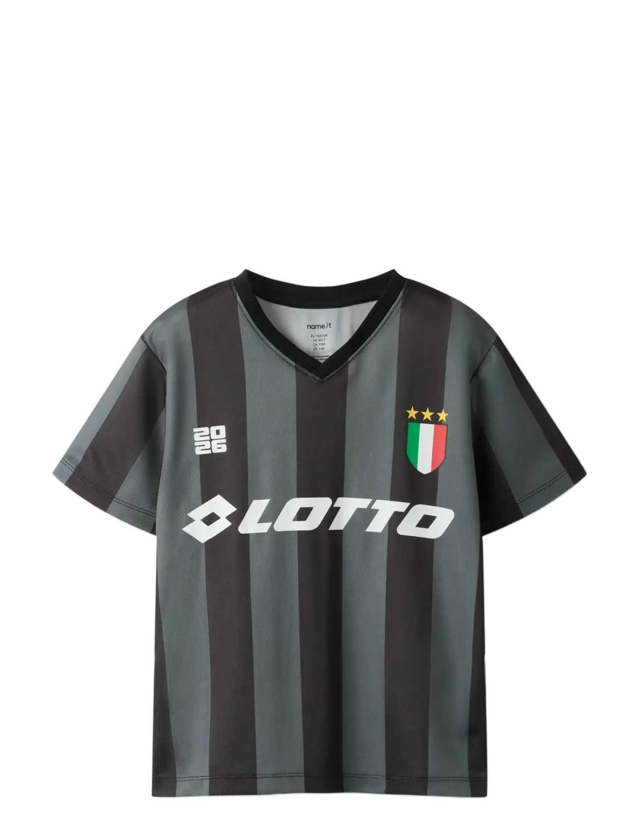 name it - NKNJUMB LOTTO SS NREG POLY TOP LNOOS VDE - sportstoppe - lava smoke - 2