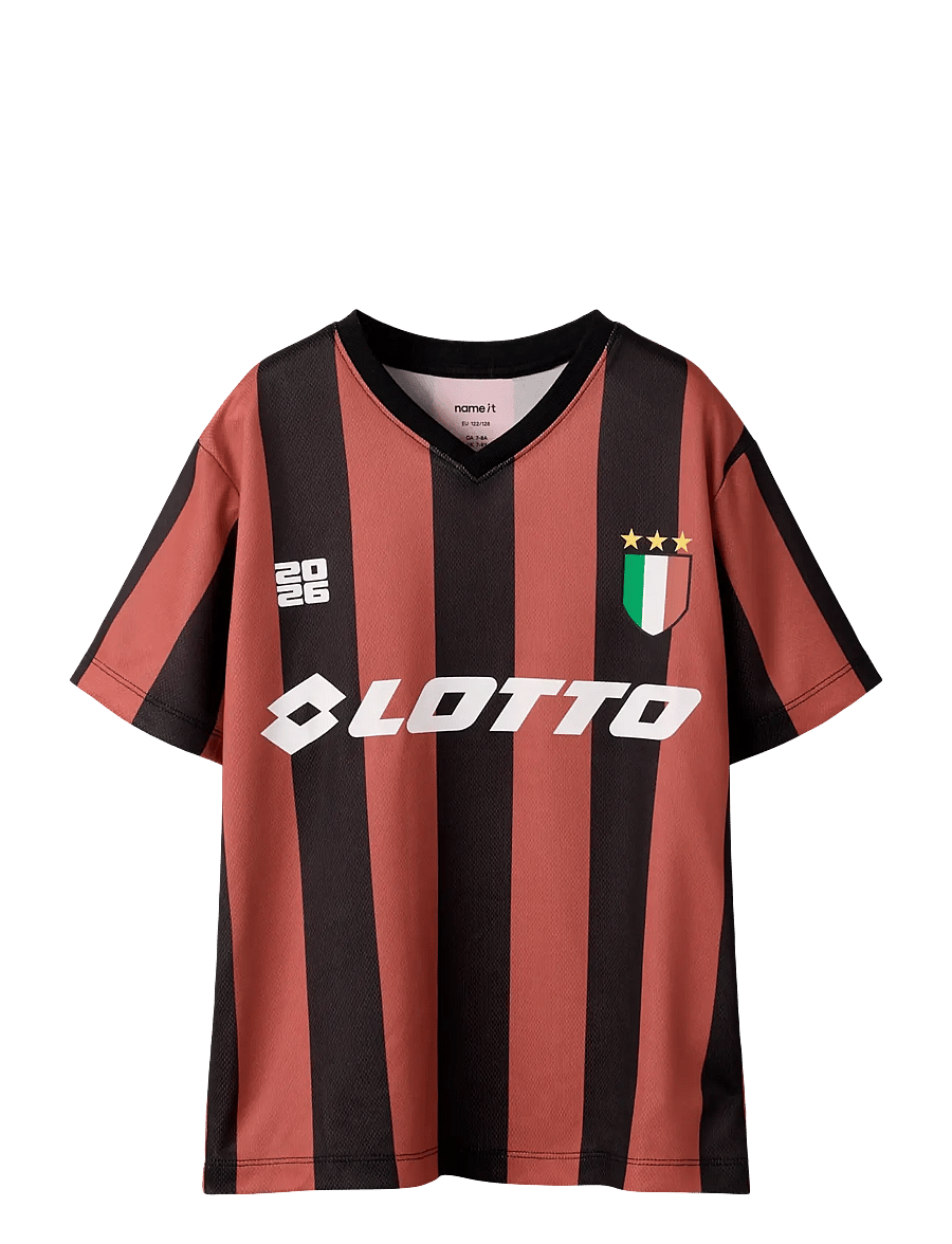 name it - NKNJUMB LOTTO SS NREG POLY TOP LNOOS VDE - sportstoppe - poinsettia - 0