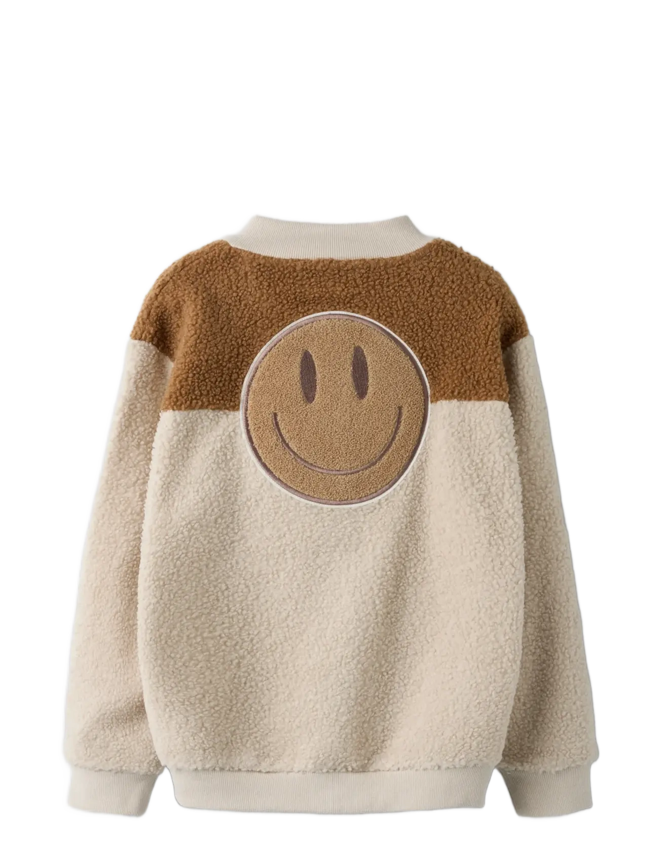 name it - NKNBALLAS LS NREG TEDDY CARD - fleecejackor - pumice stone - 2