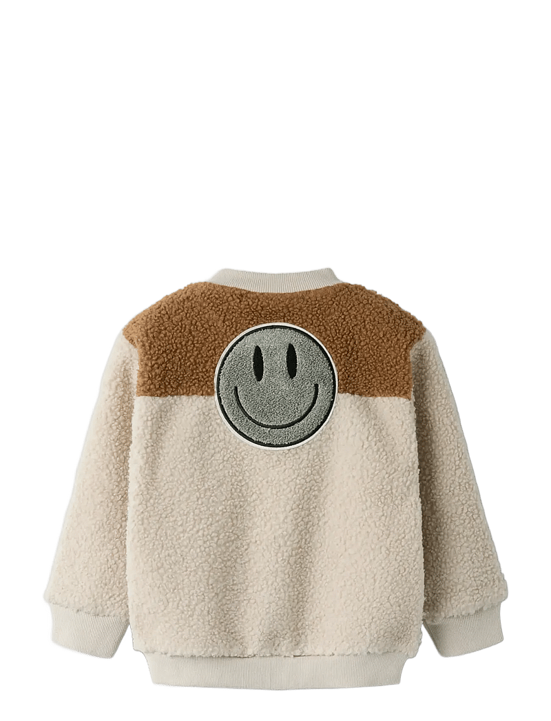 name it - NMMBALLAS LS NREG TEDDY CARD - fleecejacken - pumice stone - 2