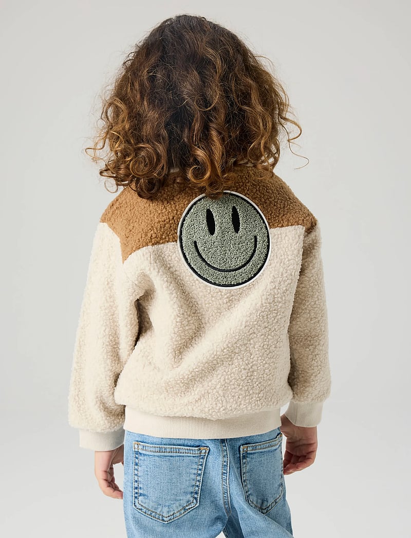 name it - NMMBALLAS LS NREG TEDDY CARD - fleecejacken - pumice stone - 3