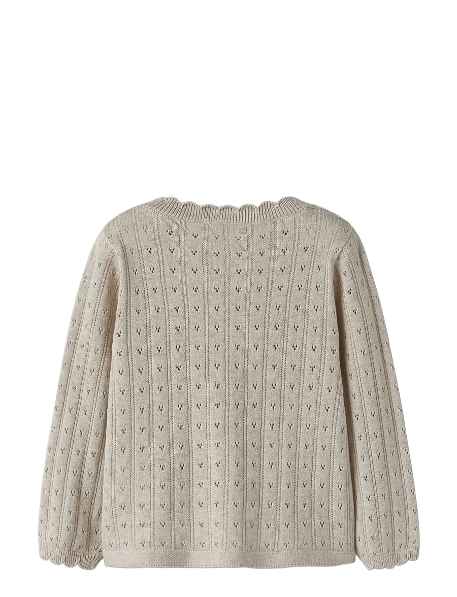 name it - NMFOLIN LS KNIT CARD - cardigans - peyote melange - 1