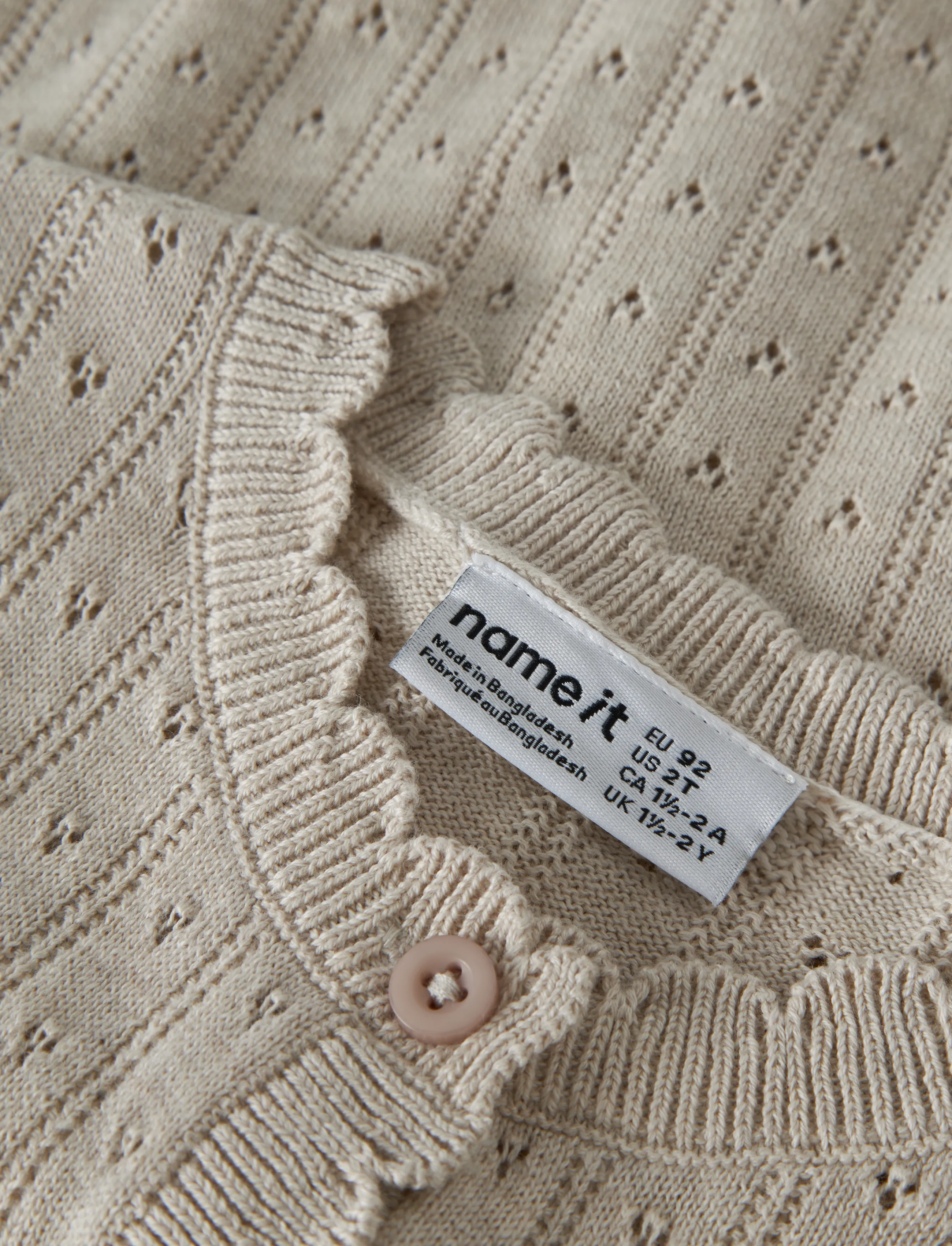 name it - NMFOLIN LS KNIT CARD - cardigans - peyote melange - 2
