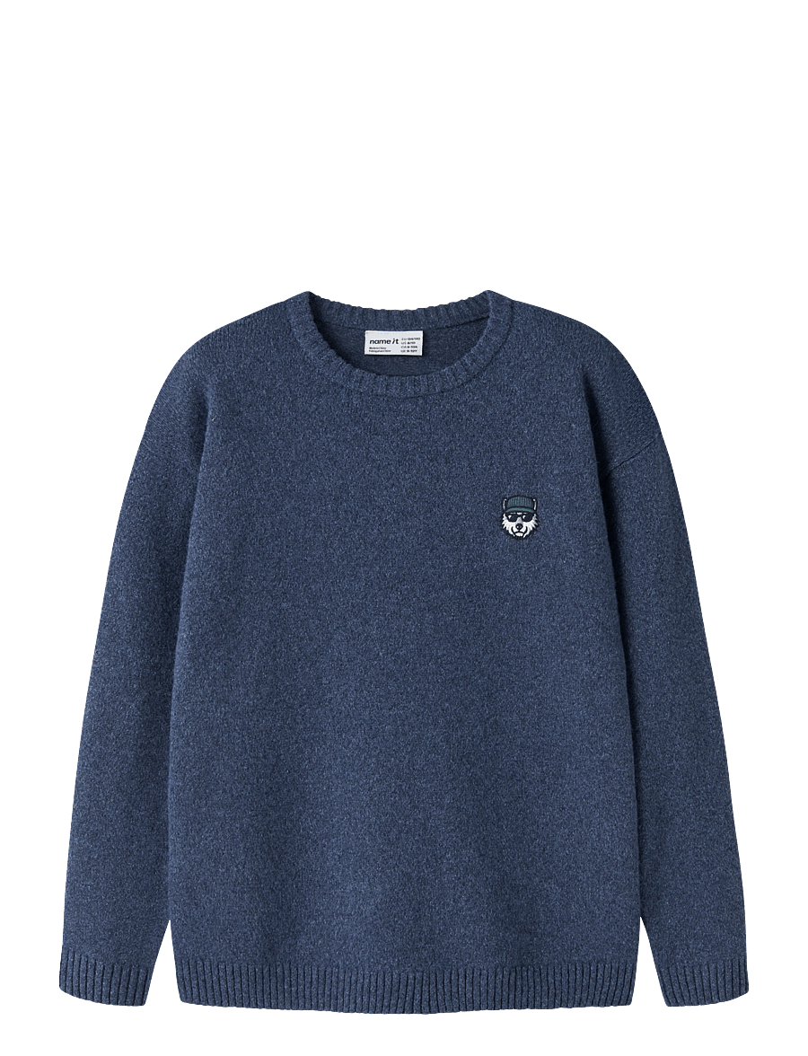 name it - NKMOLEXANDR LS KNIT - stickade tröjor - ombre blue - 0