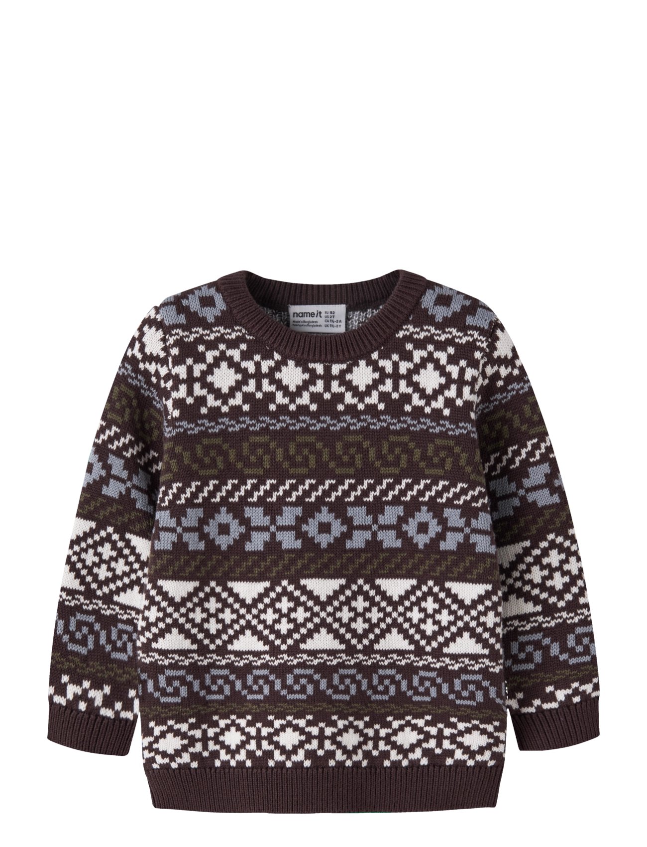 name it NMMOLLE LS KNIT - Shop by age - CHOCOLATE PLUM / brown