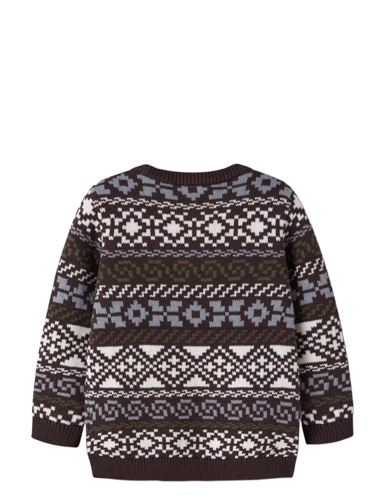 name it - NMMOLLE LS KNIT - jumpers - chocolate plum - 1