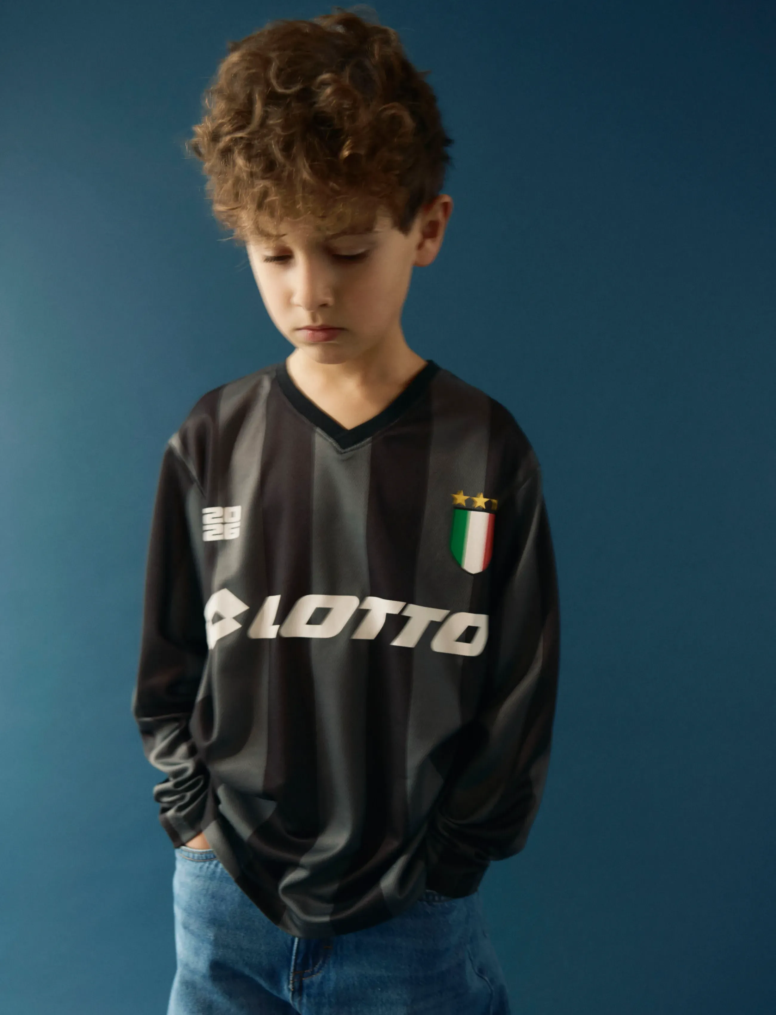 name it - NKNJUMB LOTTO LS NREG POLY TOP LNOOS VDE - sportstoppe - lava smoke - 2