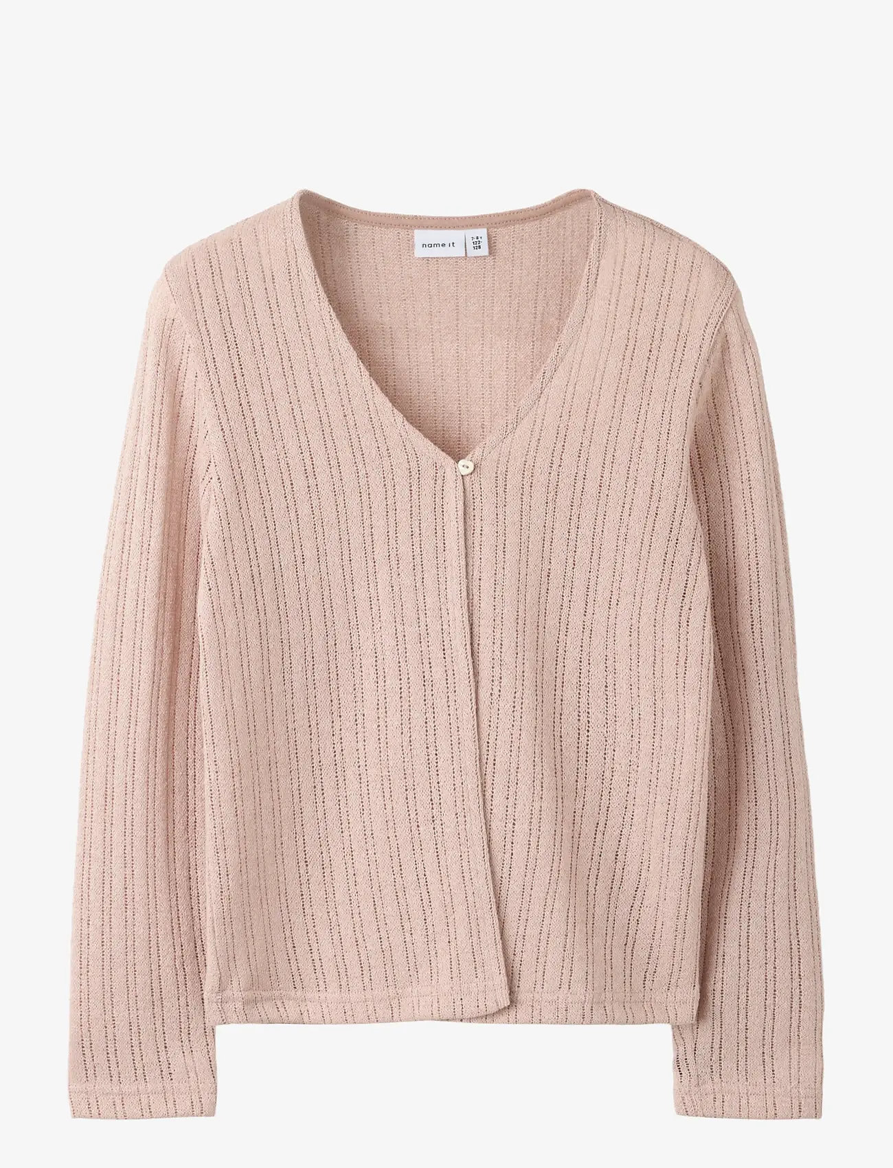 name it - NKFBRITSA LS CARD - cardigans - adobe rose - 0