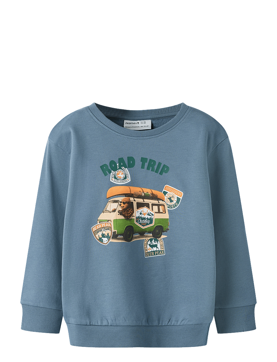 name it - NMMVOTO LS NREG SWEAT BRU - pullover - blue mirage - 0