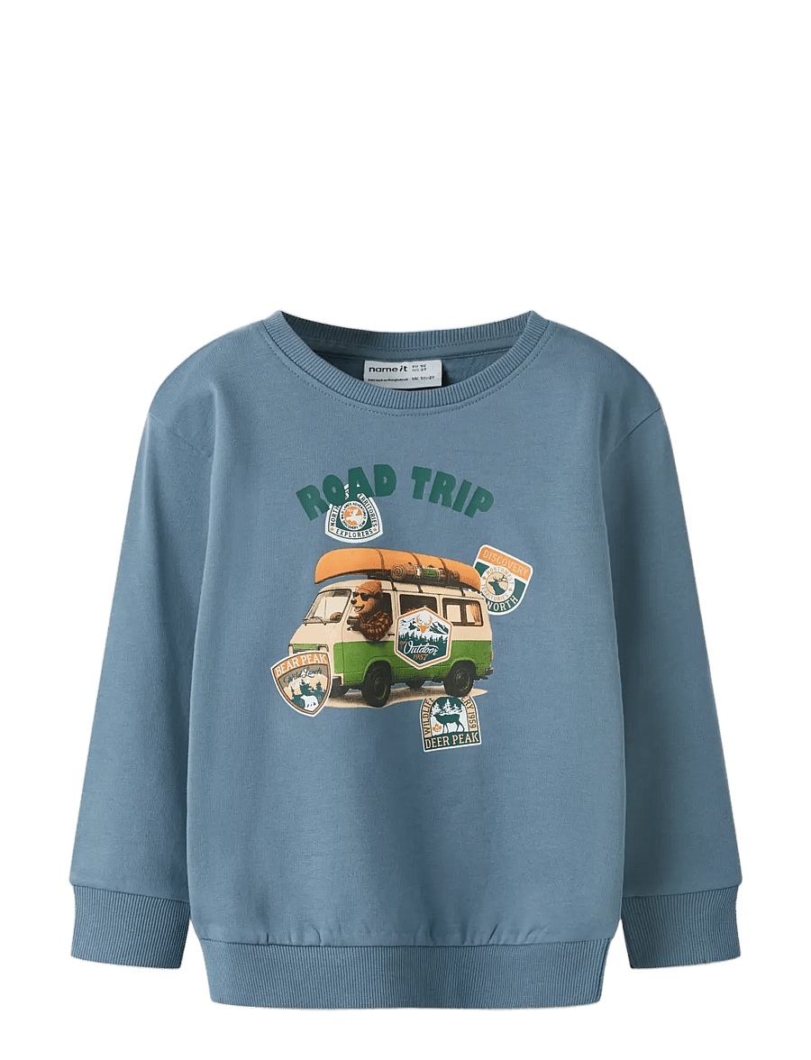 name it - NMMVOTO LS NREG SWEAT BRU - pullover - blue mirage - 2