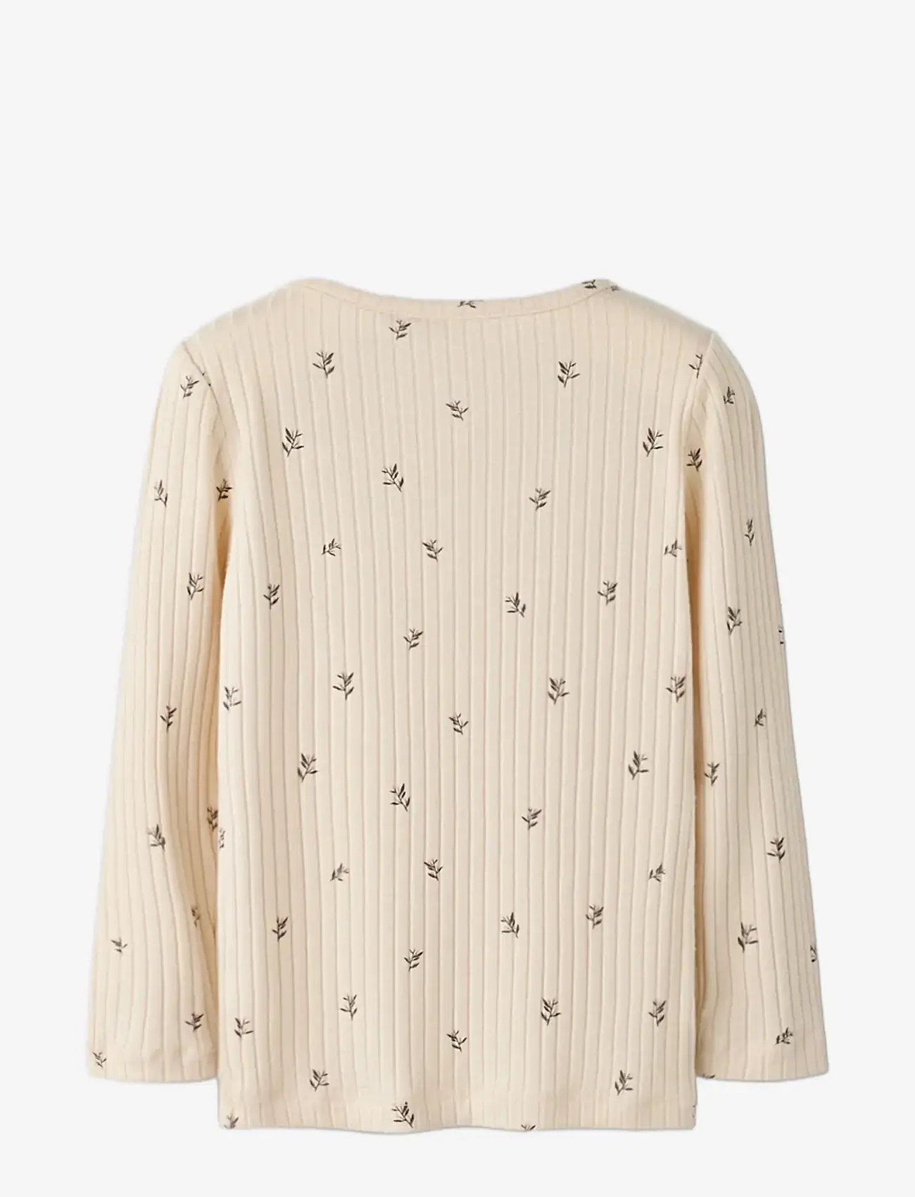 name it - NMFBESSA LS SLIM TOP - langærmede t-shirts - buttercream - 2