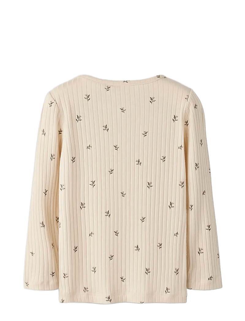 name it - NMFBESSA LS SLIM TOP - langærmede t-shirts - buttercream - 2