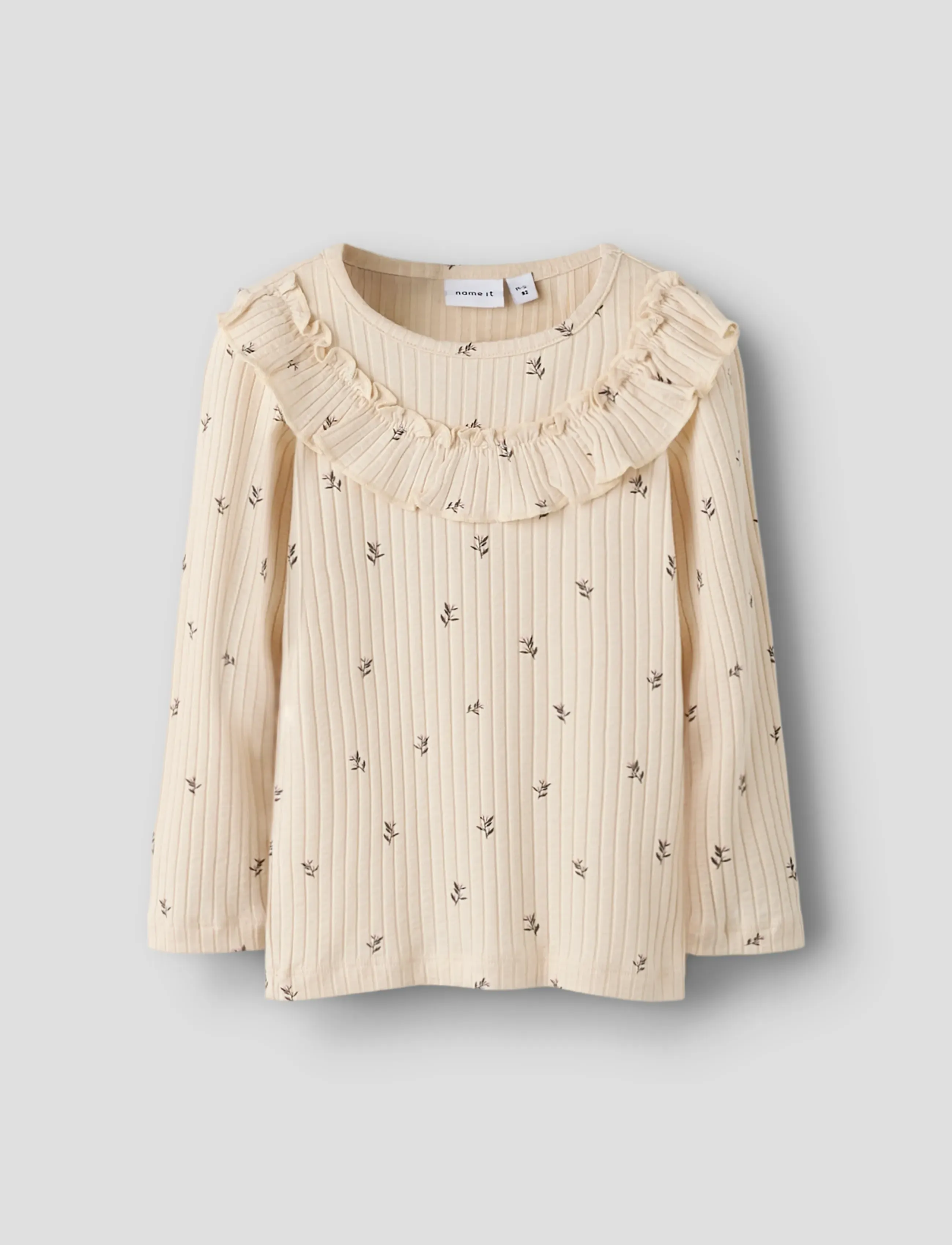 name it - NMFBESSA LS SLIM TOP - lange mouwen - buttercream - 0