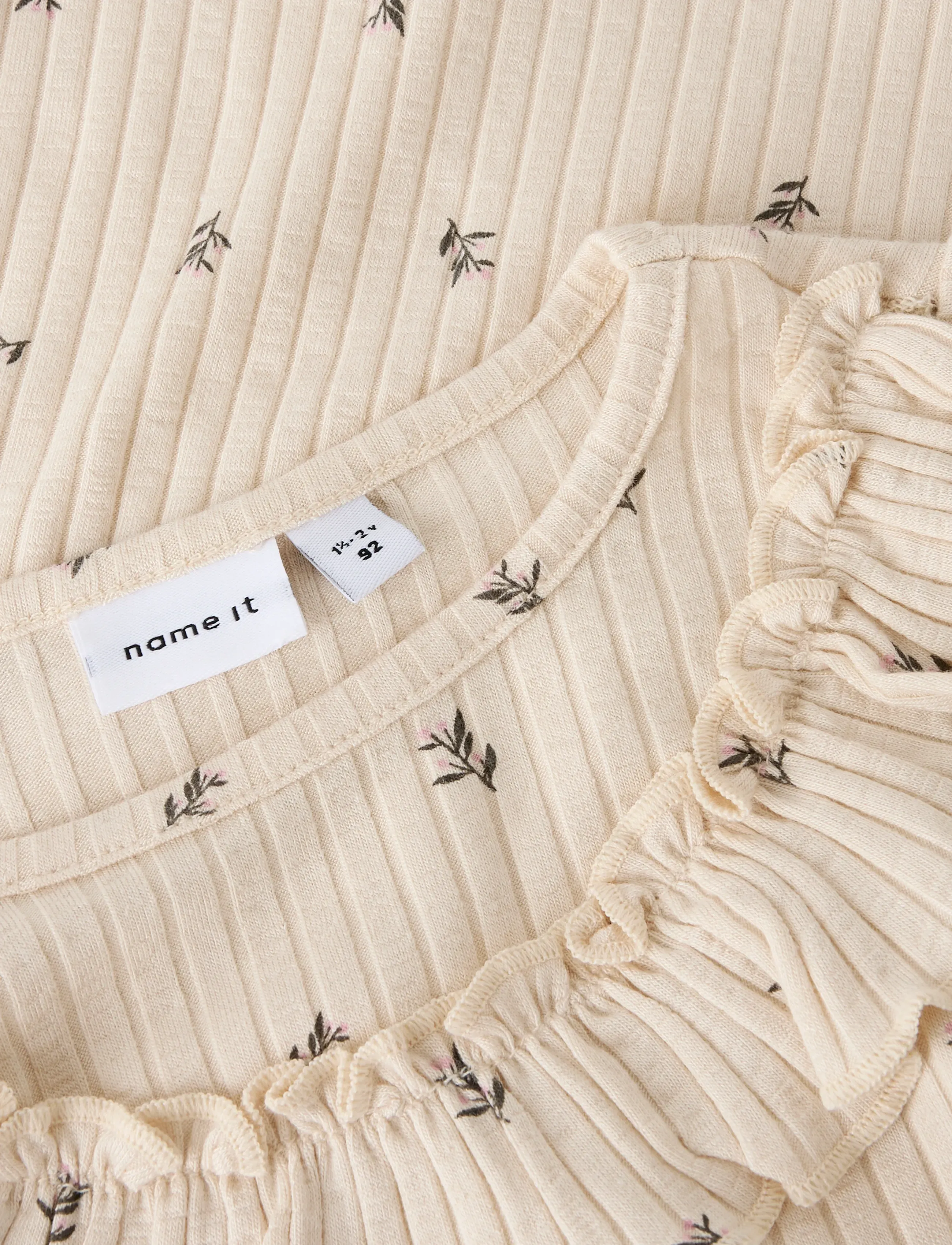 name it - NMFBESSA LS SLIM TOP - lange mouwen - buttercream - 3