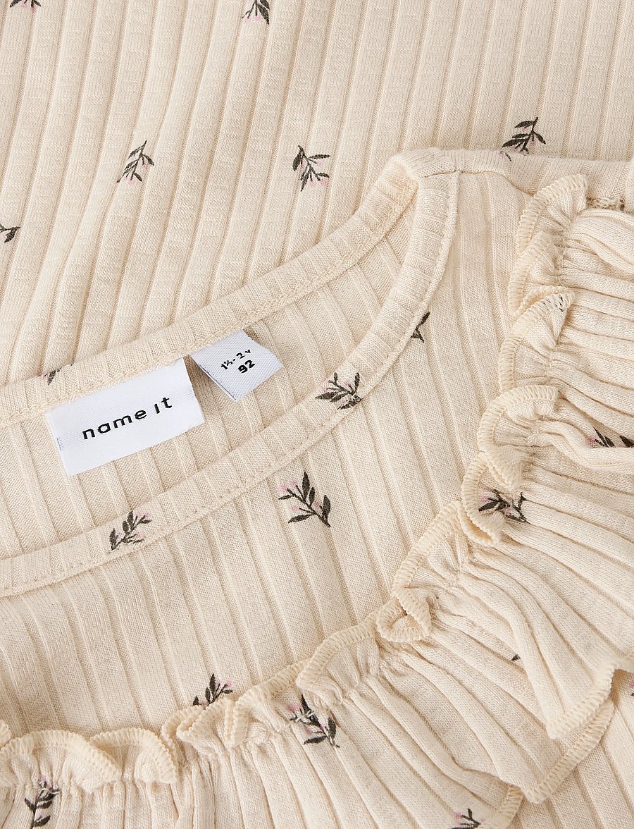 name it - NMFBESSA LS SLIM TOP - lange mouwen - buttercream - 3