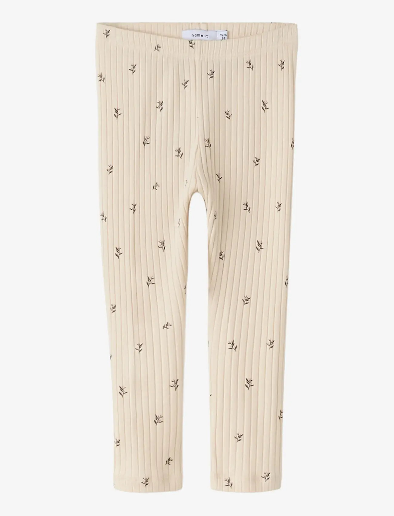 name it - NMFBESSA SLIM LEGGING - laveste priser - buttercream - 1