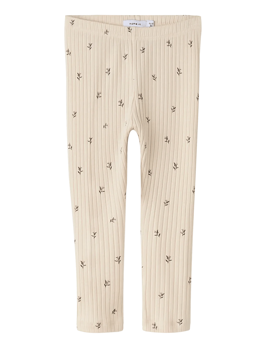 name it - NMFBESSA SLIM LEGGING - timpės - buttercream - 1