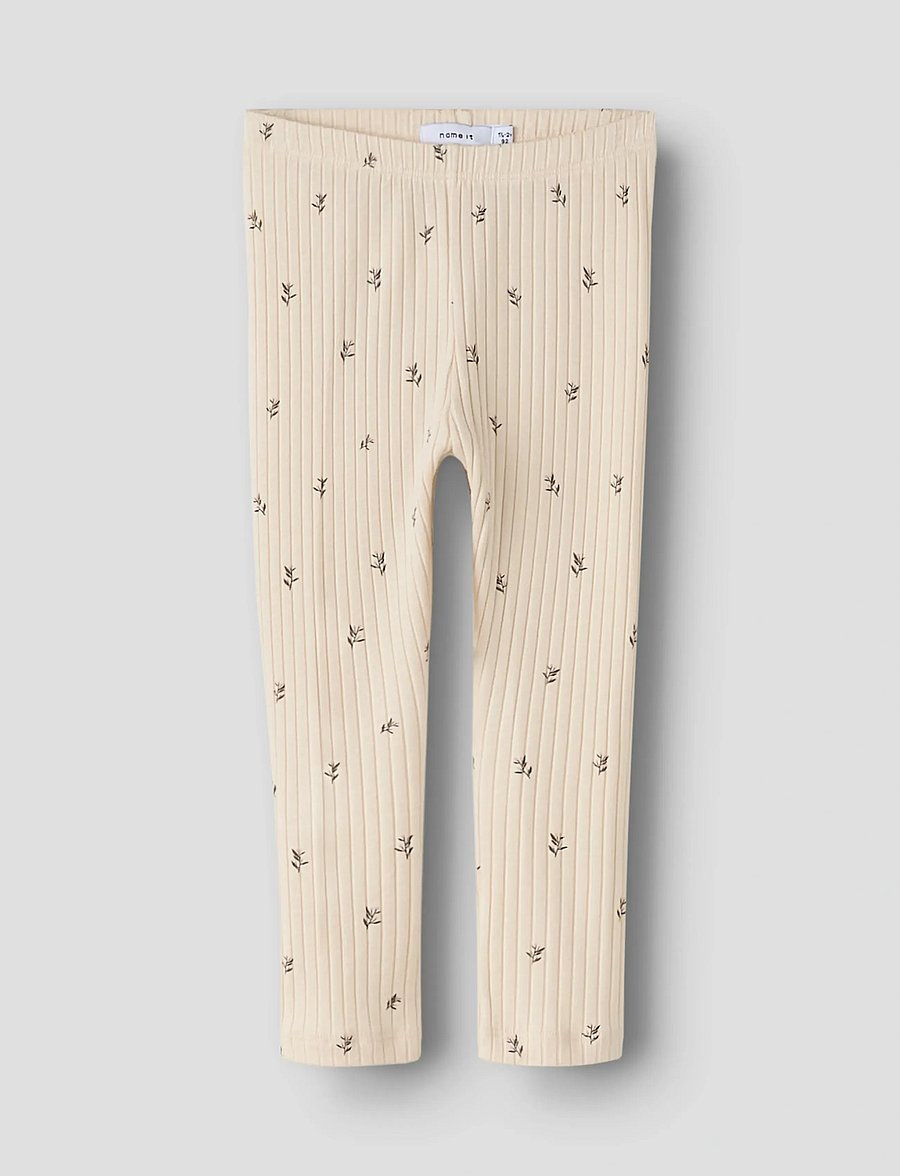 name it - NMFBESSA SLIM LEGGING - timpės - buttercream - 0