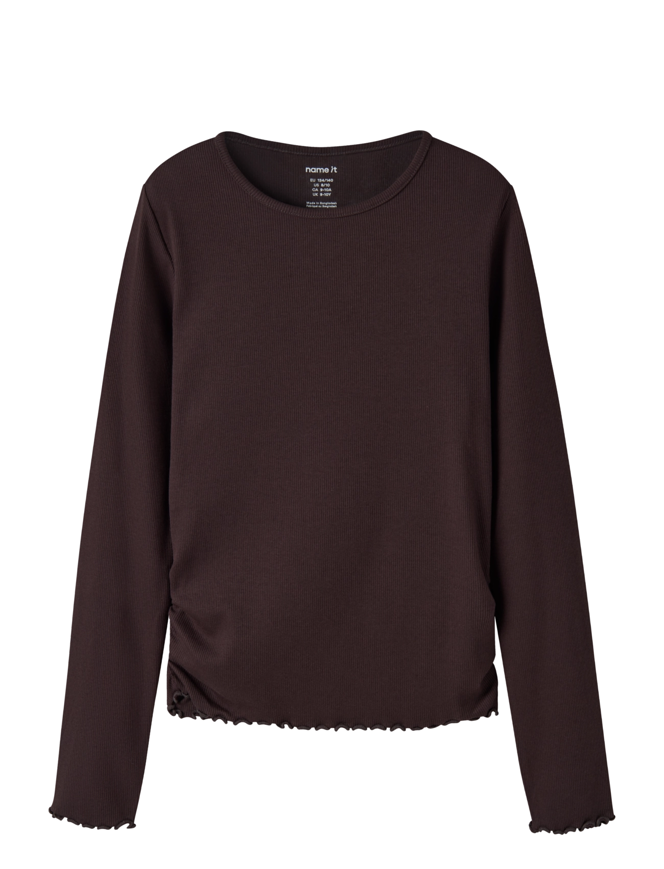 name it NKFVEMIA LS SLIM TOP - Neuheiten - CHOCOLATE PLUM / brown