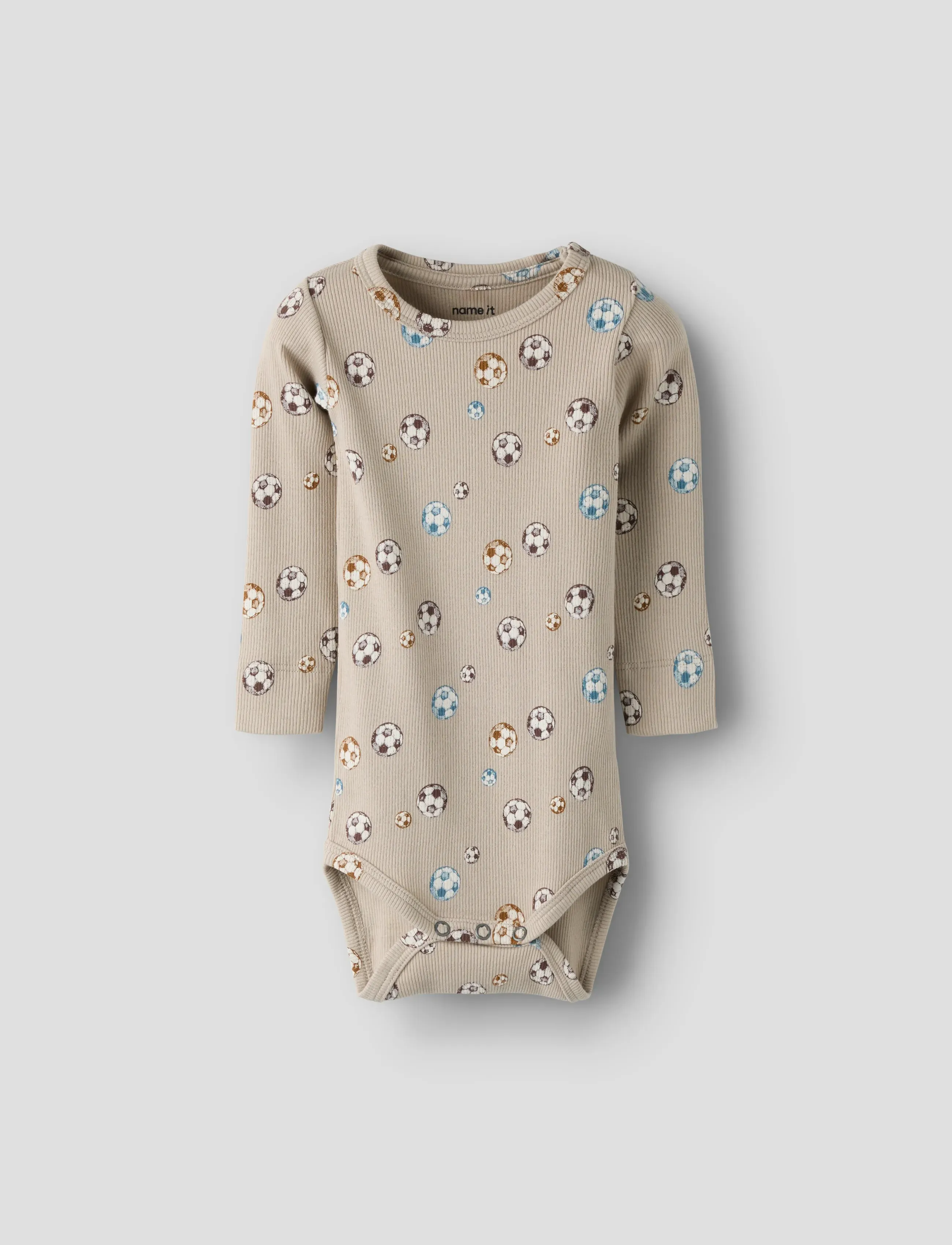 name it Nbmdavey Ls Xsl Body, 50, Beige, Bodys > Langærmede, Børn