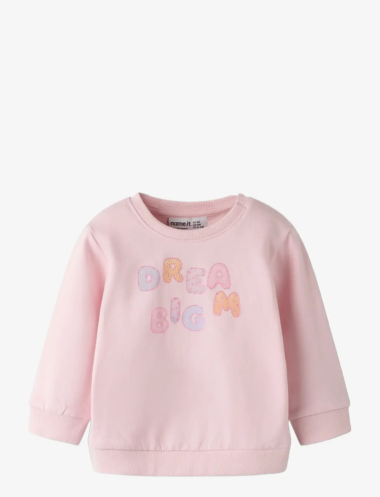name it - NBFDELIA LS SWE BRU - sweatshirts - parfait pink - 2
