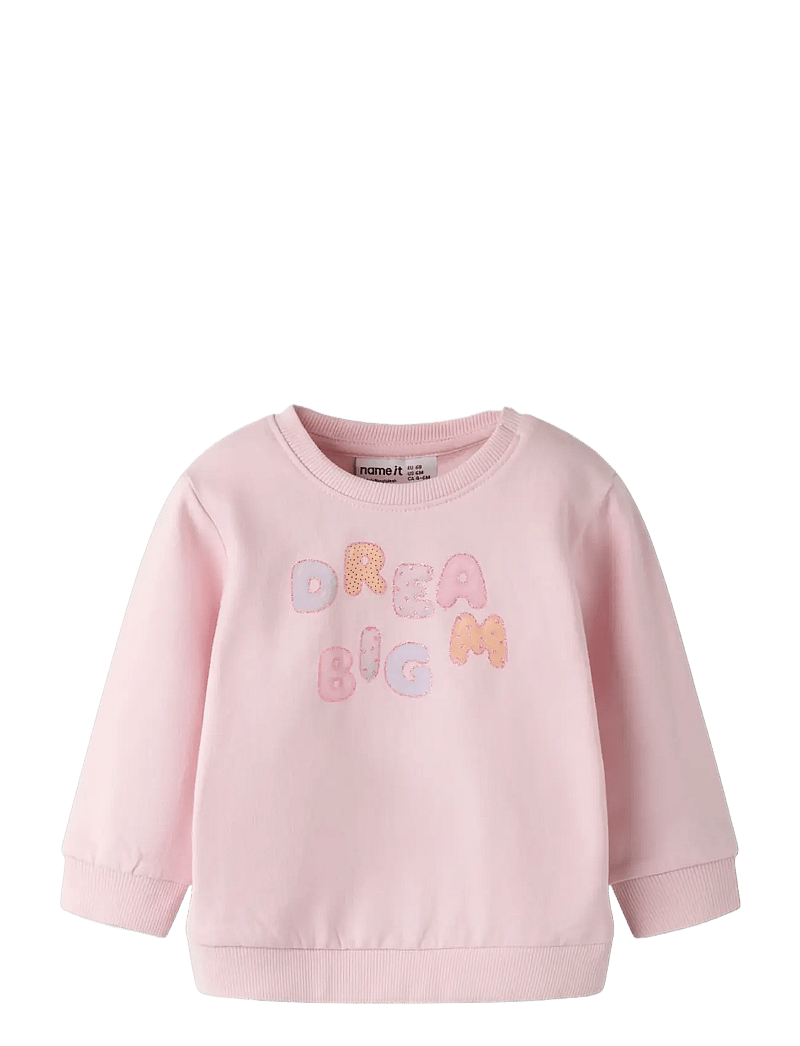 name it - NBFDELIA LS SWE BRU - sweatshirts - parfait pink - 2