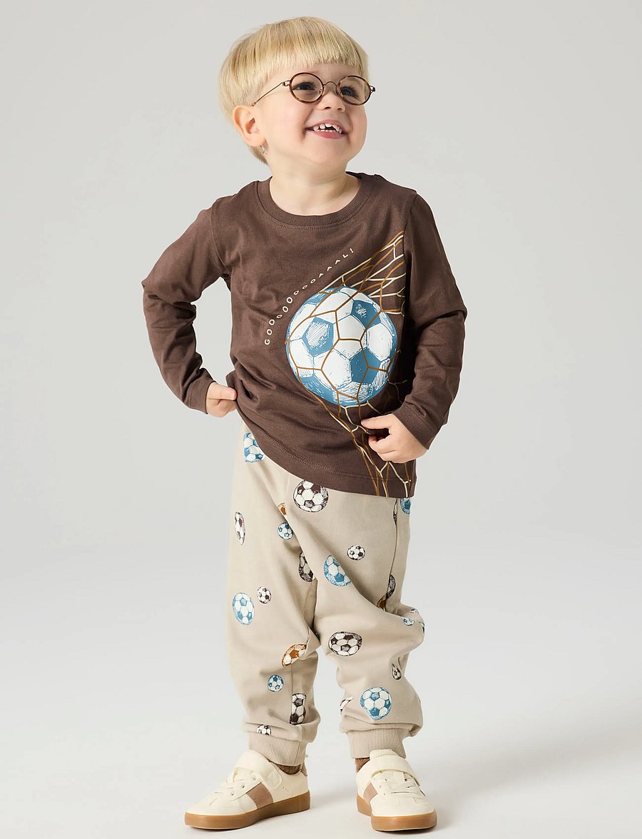 name it - NMMDAVIS NREG SWE PANT BRU - babyhosen - pure cashmere - 3